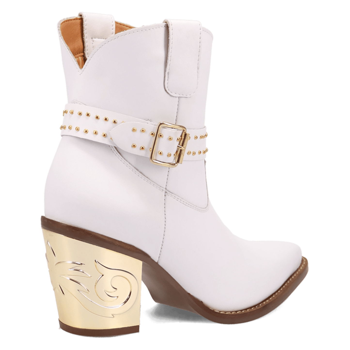 PRODUCT SHOT MILANO LEATHER BOOTIE AT 315 DEGREE ANGLE