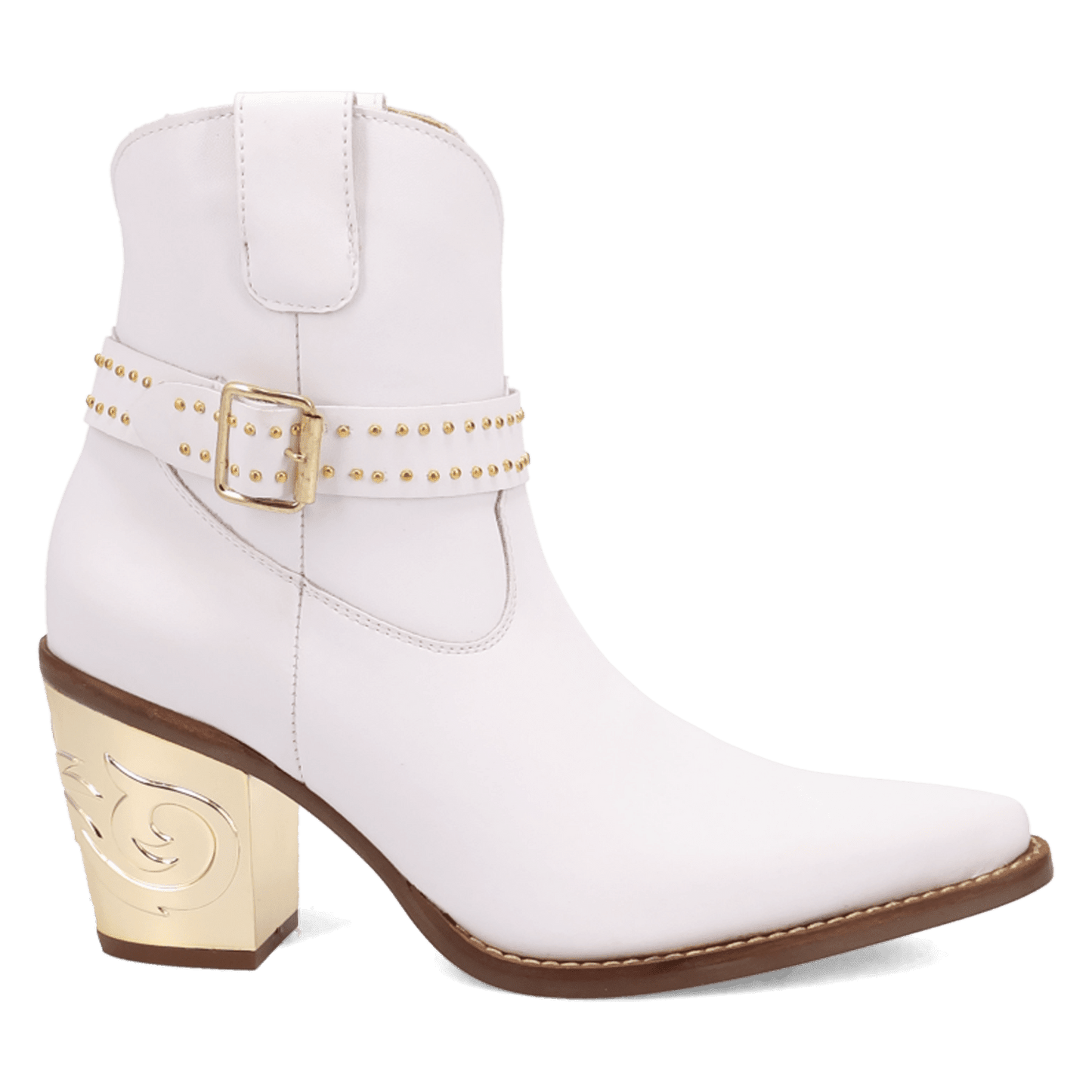 PRODUCT SHOT MILANO LEATHER BOOTIE AT 90 DEGREE INSIDE ANGLE