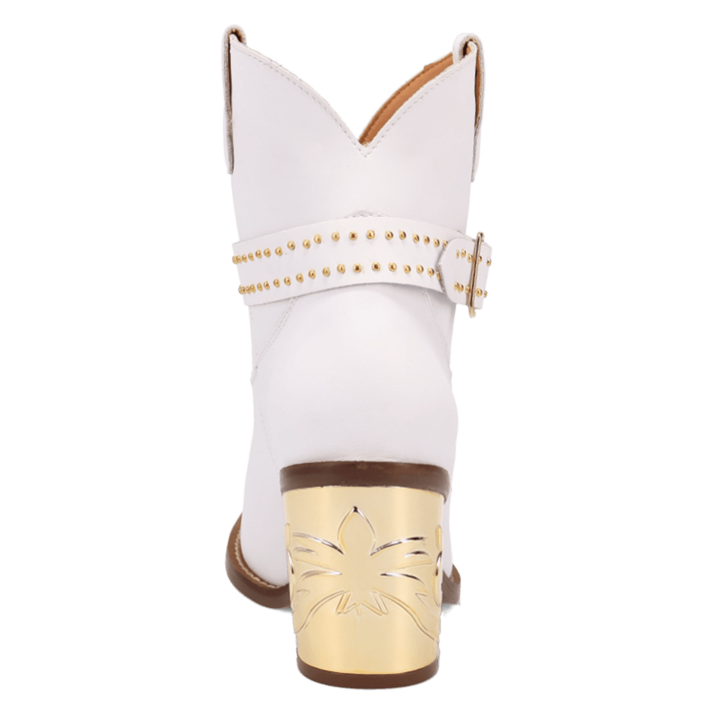 PRODUCT SHOT MILANO LEATHER BOOTIE AT 180 DEGREE BACK ANGLE