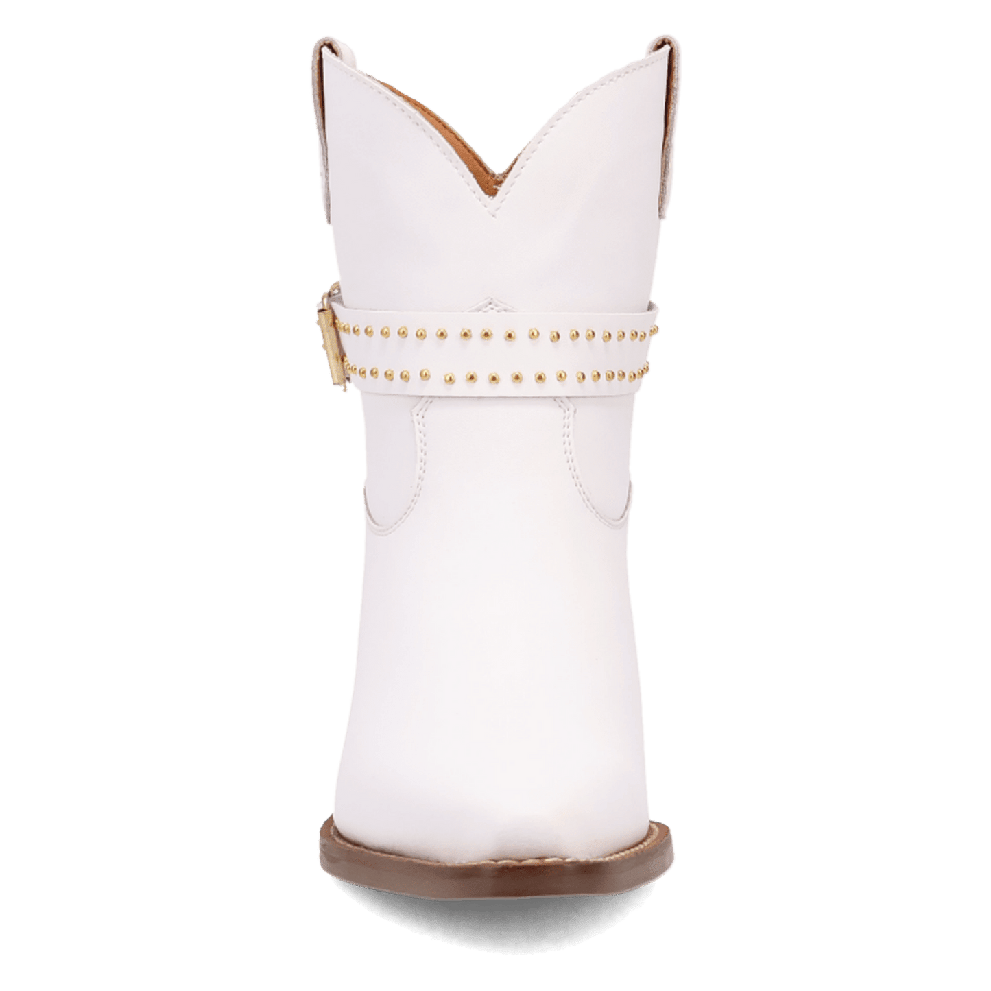 PRODUCT SHOT MILANO LEATHER BOOTIE AT FRONT ANGLE