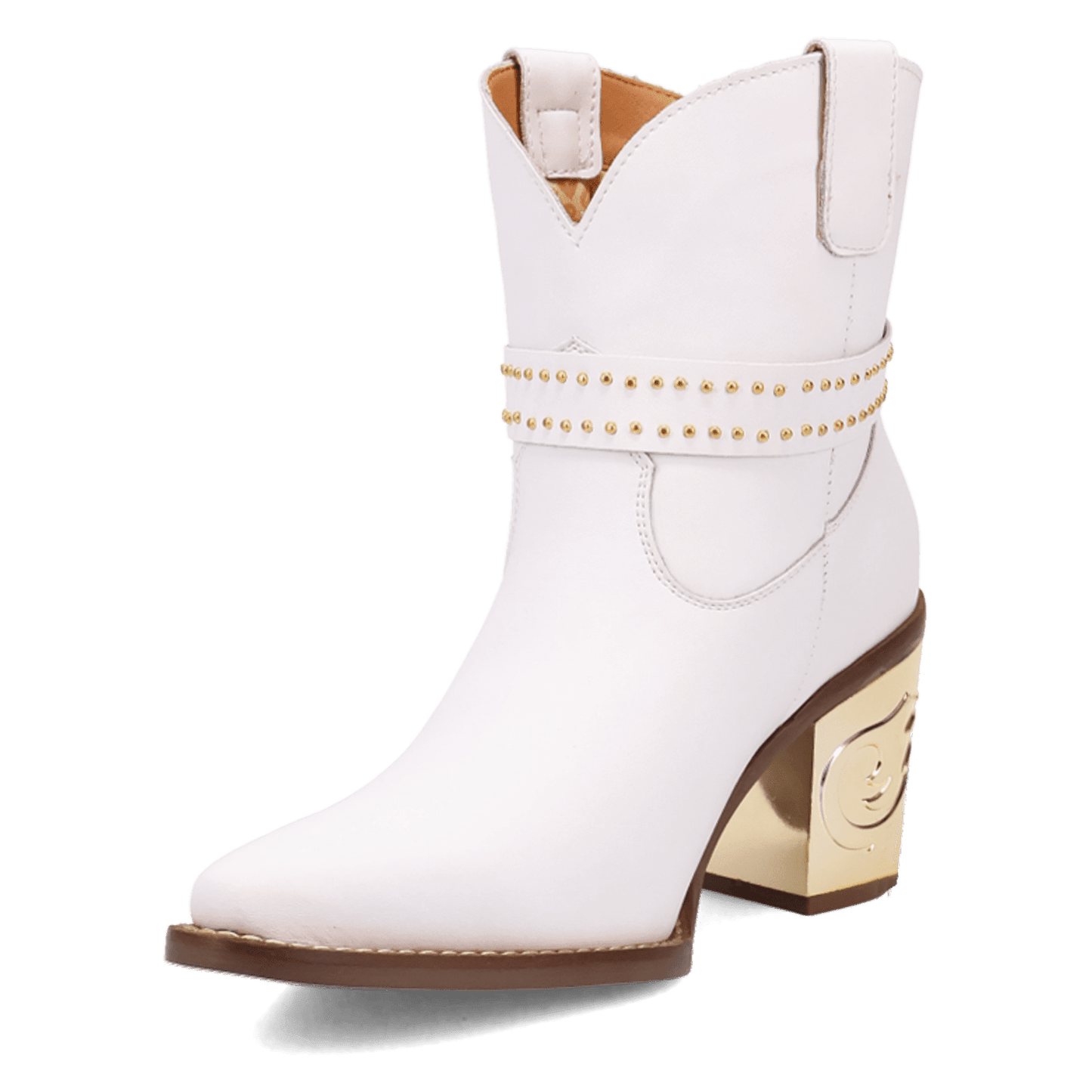 PRODUCT SHOT MILANO LEATHER BOOTIE AT 225 DEGREE ANGLE