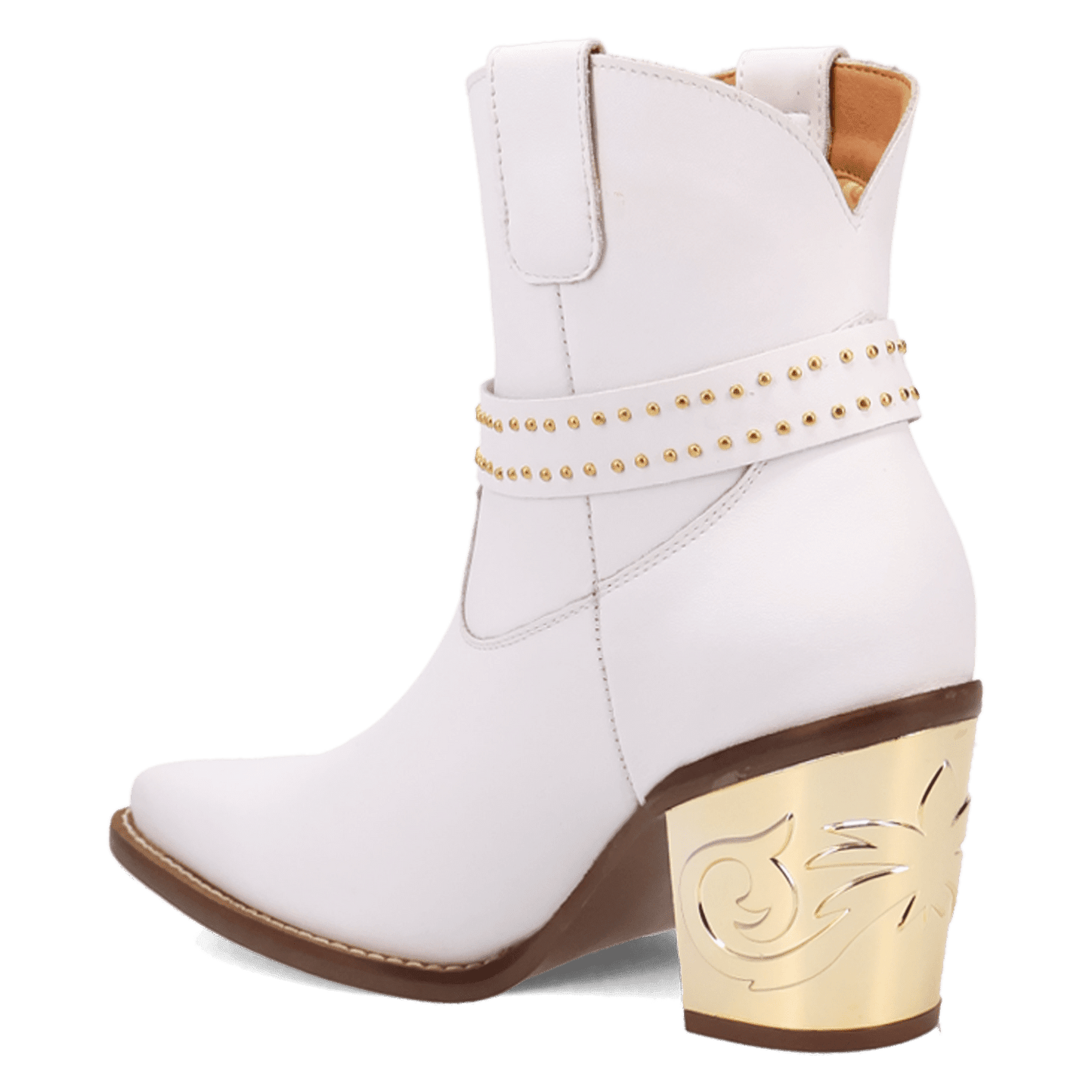 PRODUCT SHOT MILANO LEATHER BOOTIE AT 270 DEGREE ANGLE