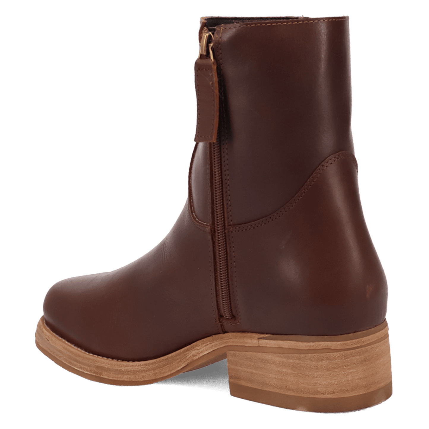 PRODUCT SHOT BANNER LEATHER BOOT AT 270 DEGREE ANGLE