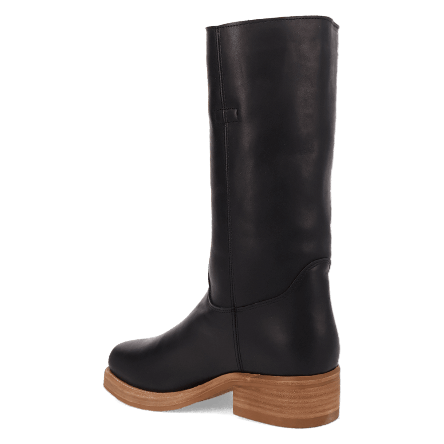 PRODUCT SHOT DUTTON LEATHER BOOT AT 270 DEGREE ANGLE