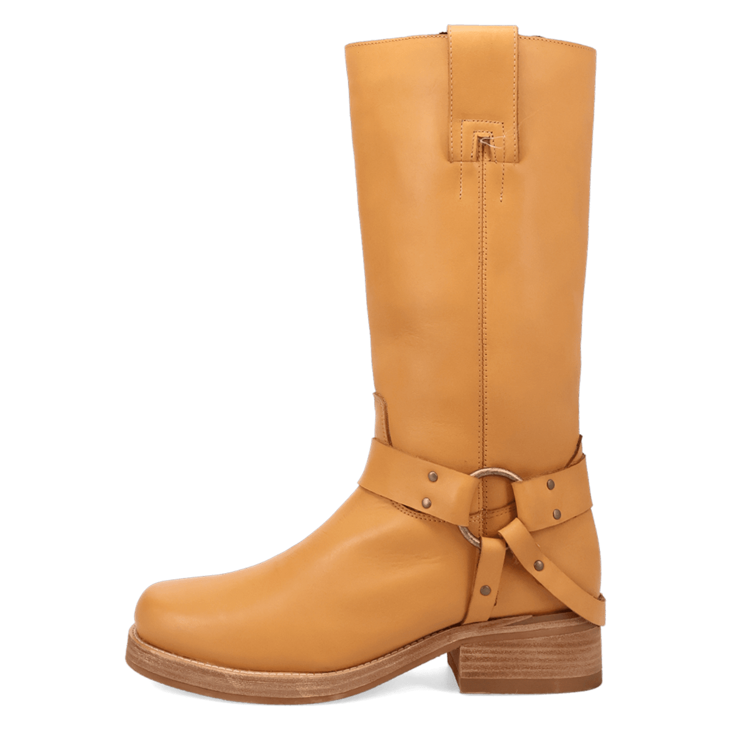 PRODUCT SHOT RIP LEATHER BOOT AT 135 DEGREE OUTSIDE ANGLE