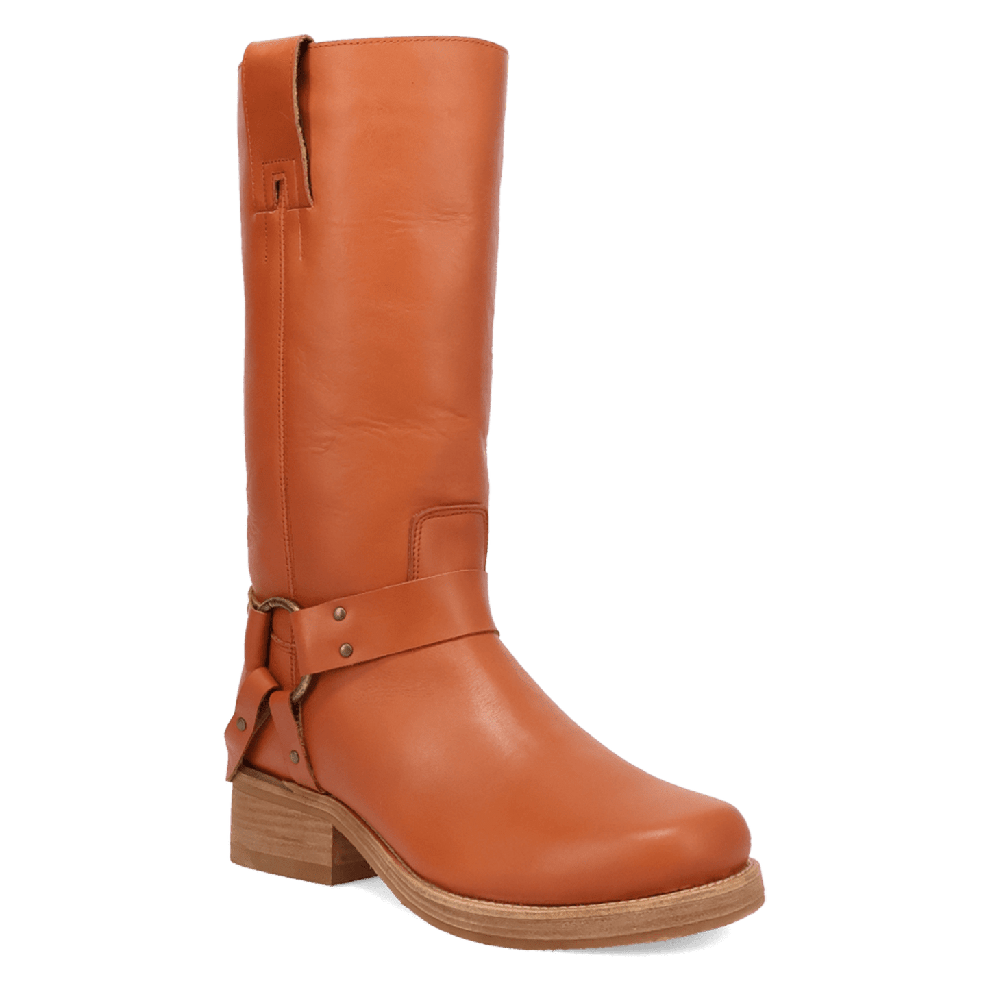 PRODUCT SHOT RIP LEATHER BOOT AT 45 DEGREE ANGLE