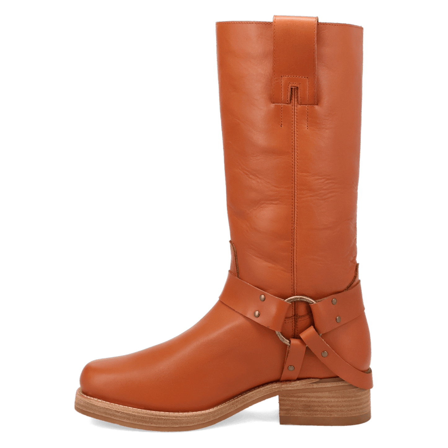 PRODUCT SHOT RIP LEATHER BOOT AT 135 DEGREE OUTSIDE ANGLE