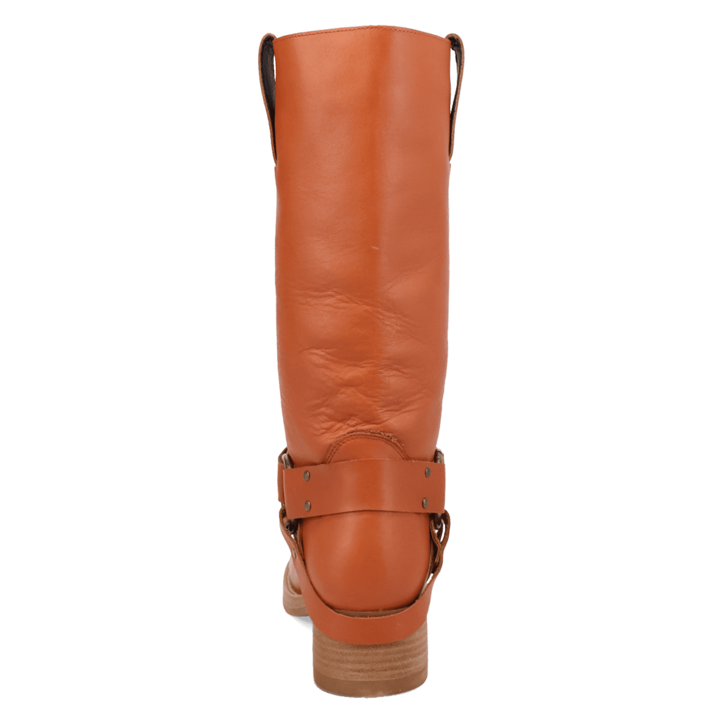 PRODUCT SHOT RIP LEATHER BOOT AT 180 DEGREE BACK ANGLE
