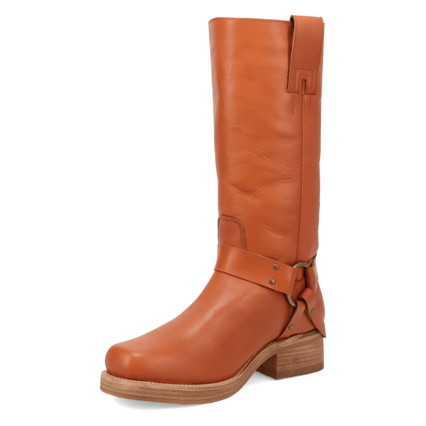 PRODUCT SHOT RIP LEATHER BOOT AT 225 DEGREE ANGLE