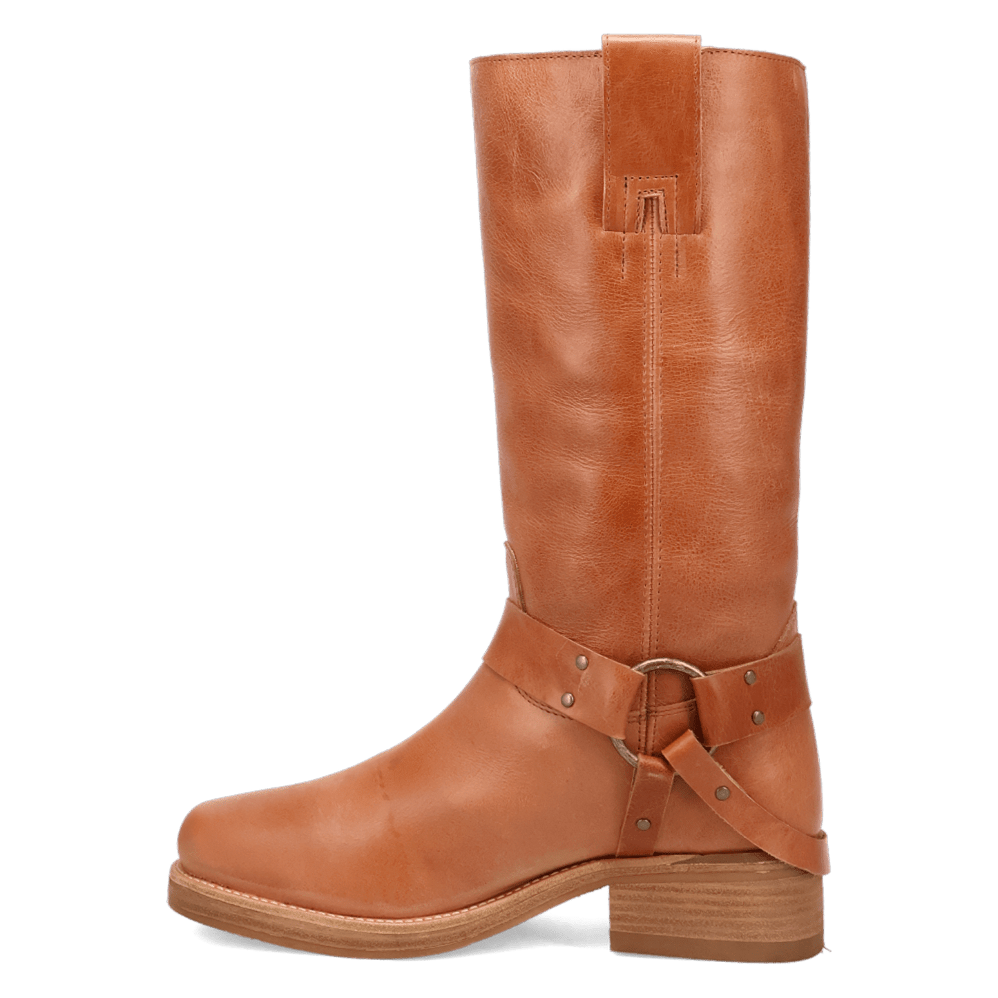 PRODUCT SHOT RIP LEATHER BOOT AT 135 DEGREE OUTSIDE ANGLE