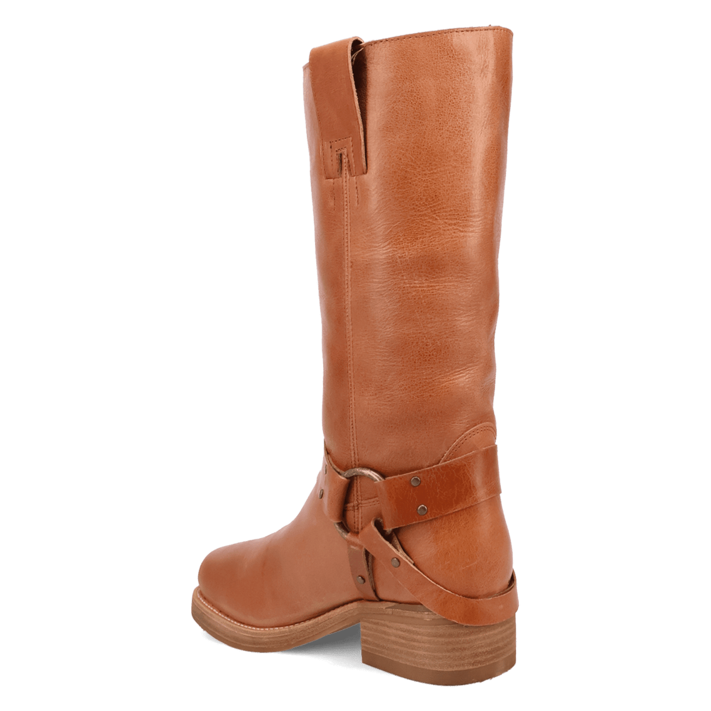 PRODUCT SHOT RIP LEATHER BOOT AT 270 DEGREE ANGLE