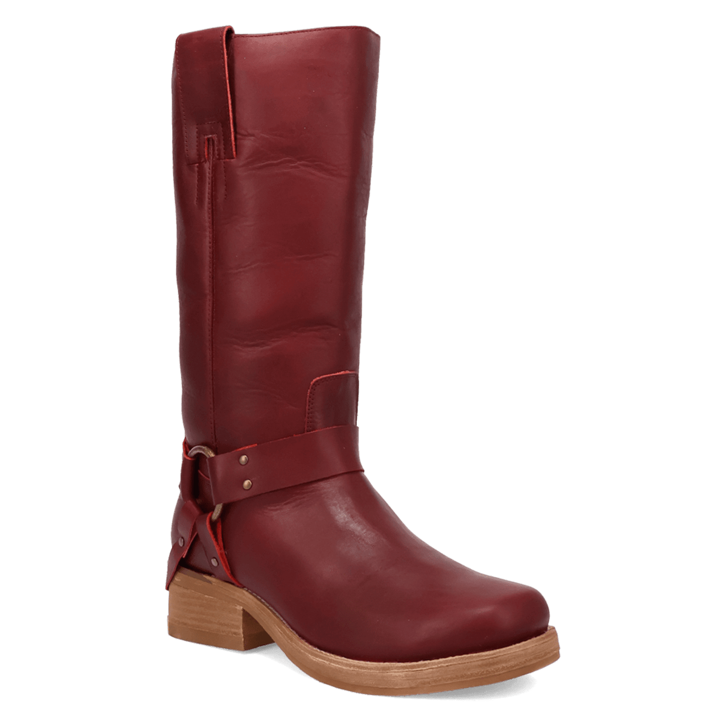 PRODUCT SHOT RIP LEATHER BOOT AT 45 DEGREE ANGLE