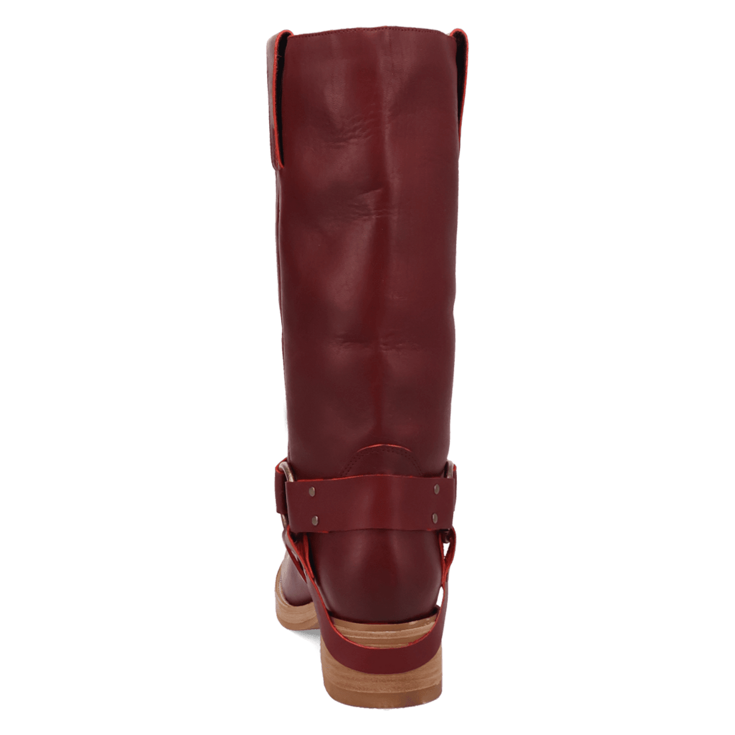 PRODUCT SHOT RIP LEATHER BOOT AT 180 DEGREE BACK ANGLE
