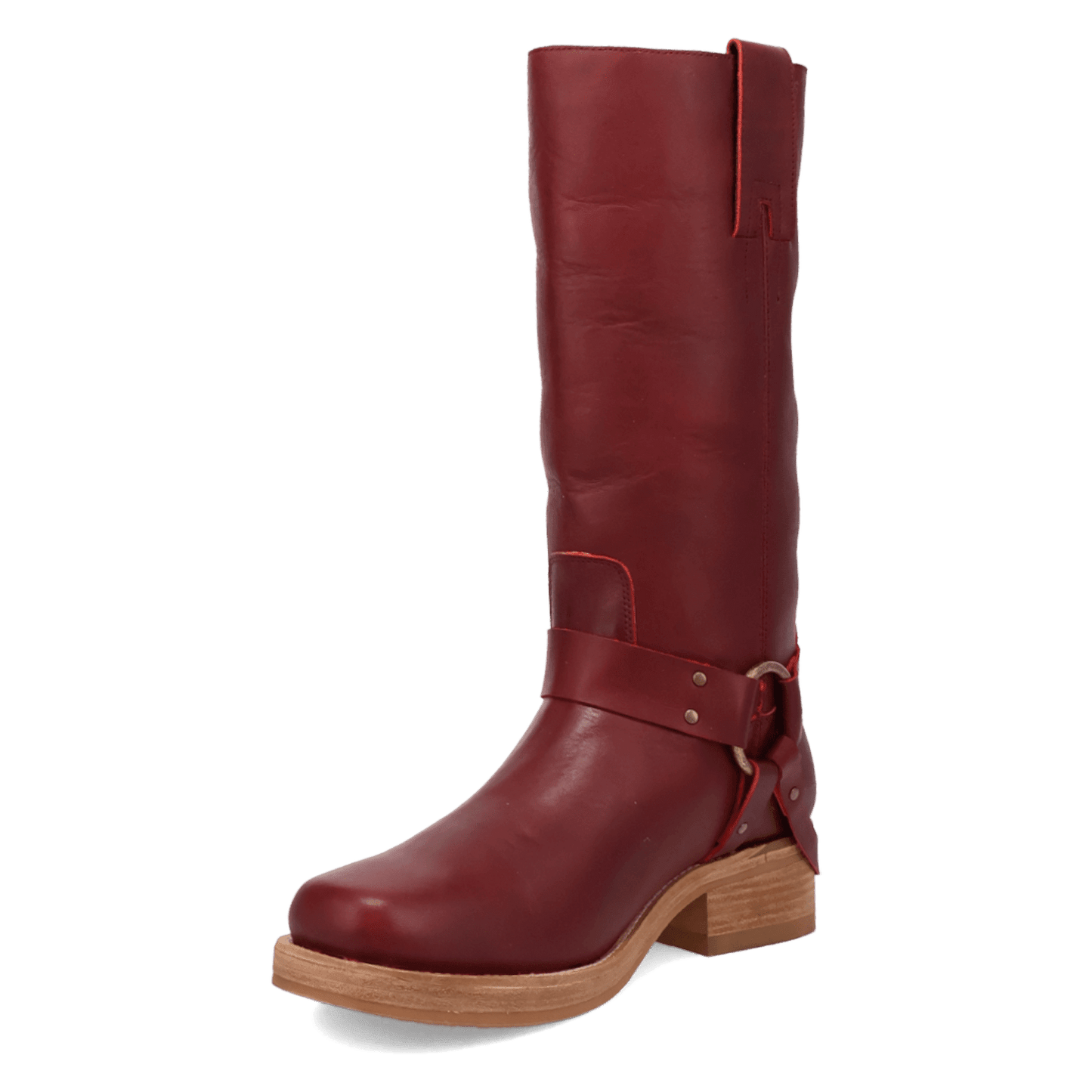 PRODUCT SHOT RIP LEATHER BOOT AT 225 DEGREE ANGLE