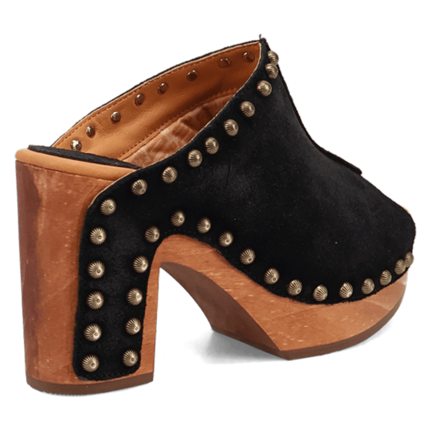 PRODUCT SHOT ECHO WOODEN SANDAL AT 315 DEGREE ANGLE