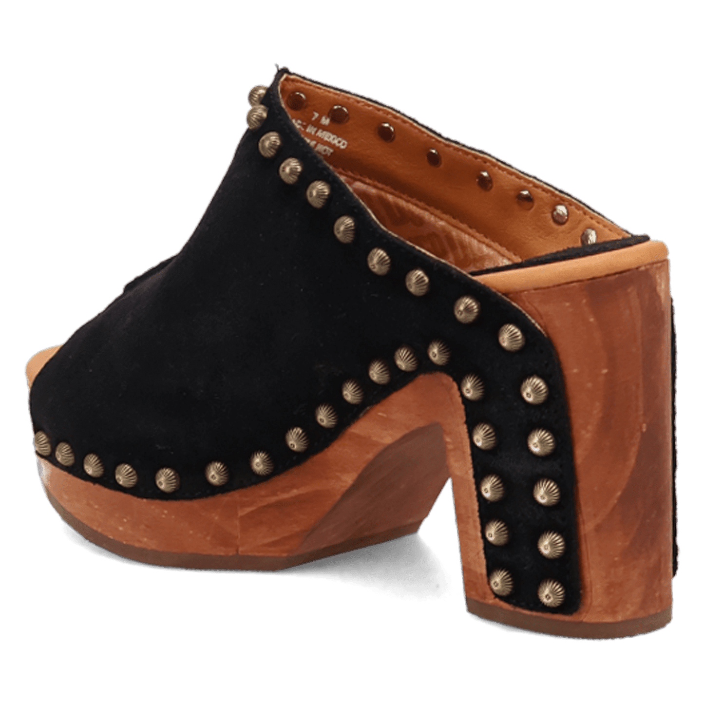 PRODUCT SHOT ECHO WOODEN SANDAL AT 270 DEGREE ANGLE