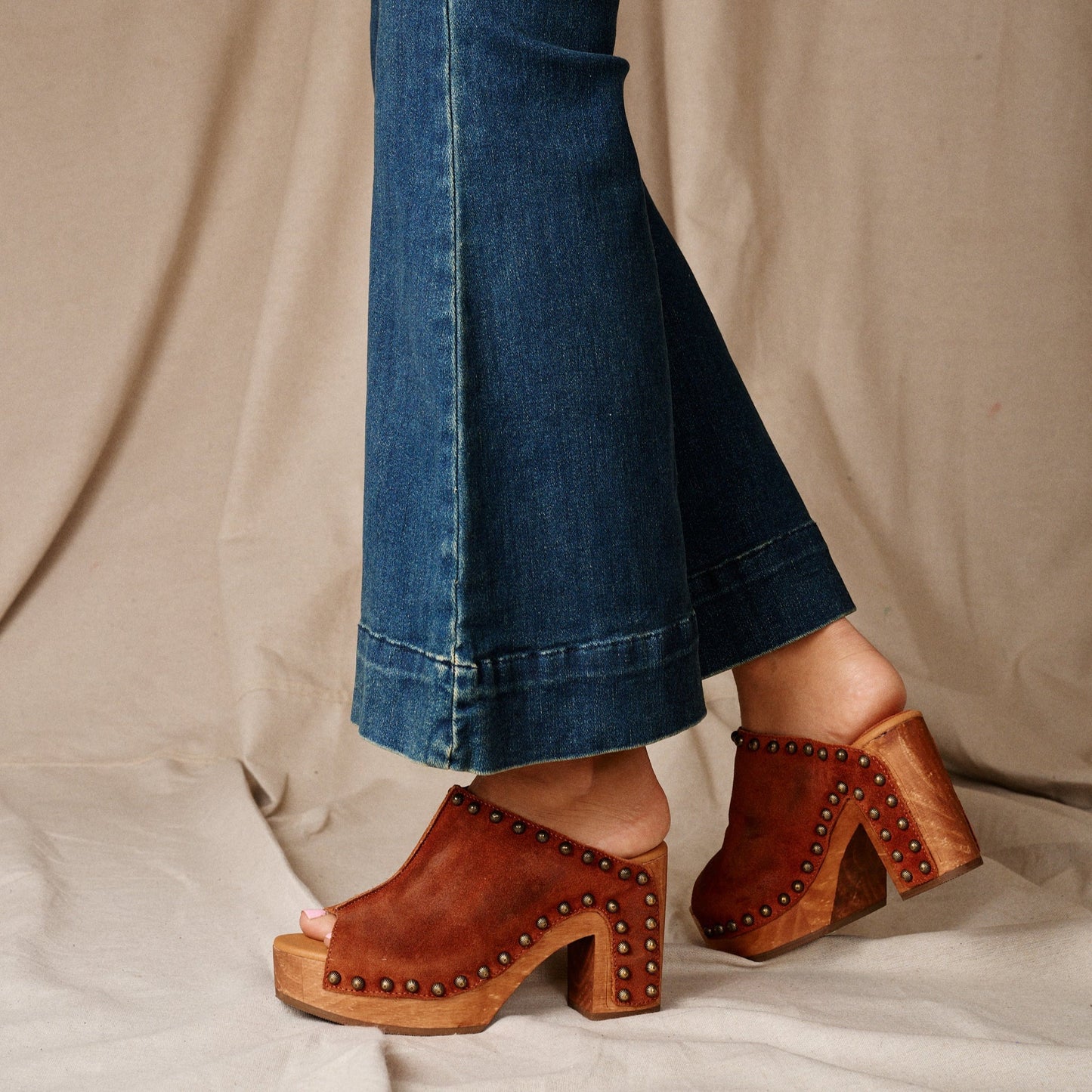 ECHO WOODEN SANDAL - Dingo1969