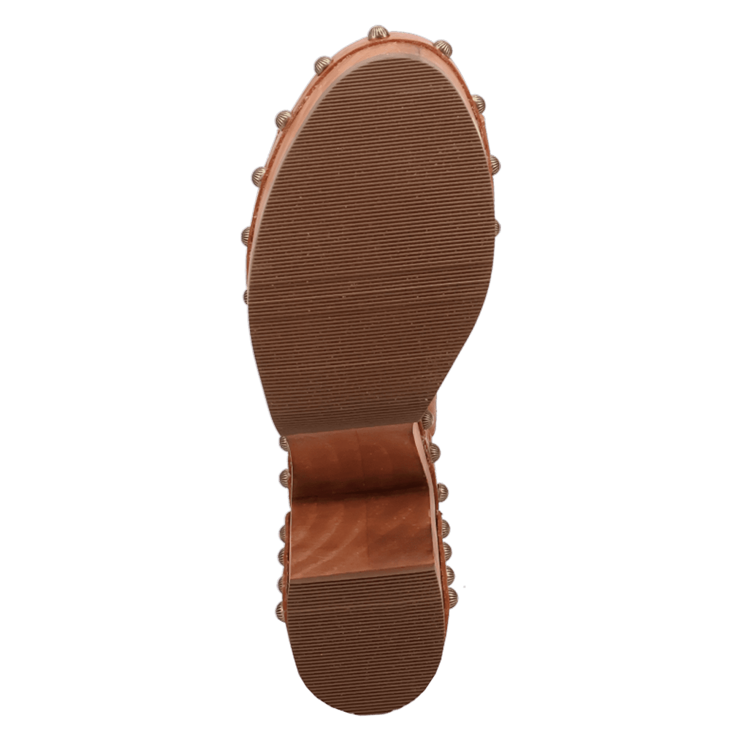 PRODUCT SHOT FREE SPIRIT WOODEN SANDAL AT OUTSOLE ANGLE