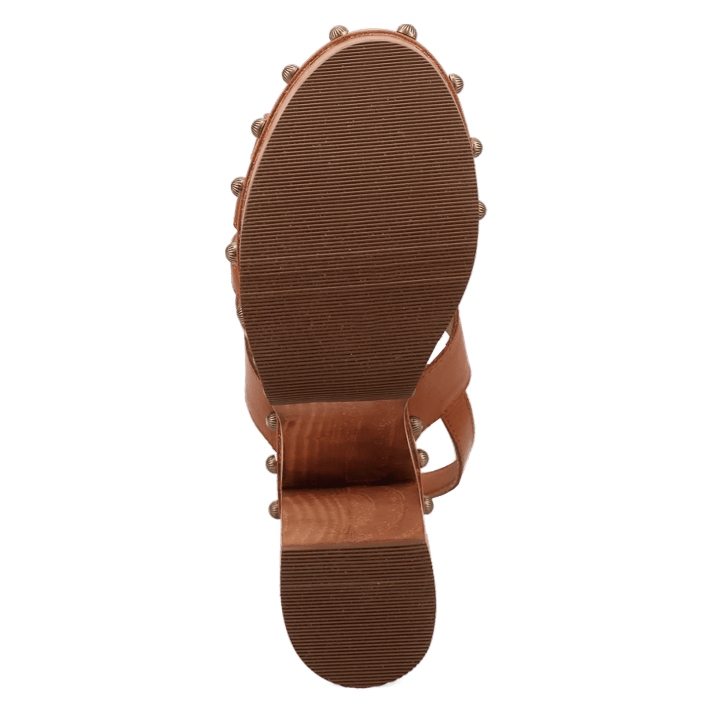 PRODUCT SHOT GEMA WOODEN SANDAL AT OUTSOLE ANGLE