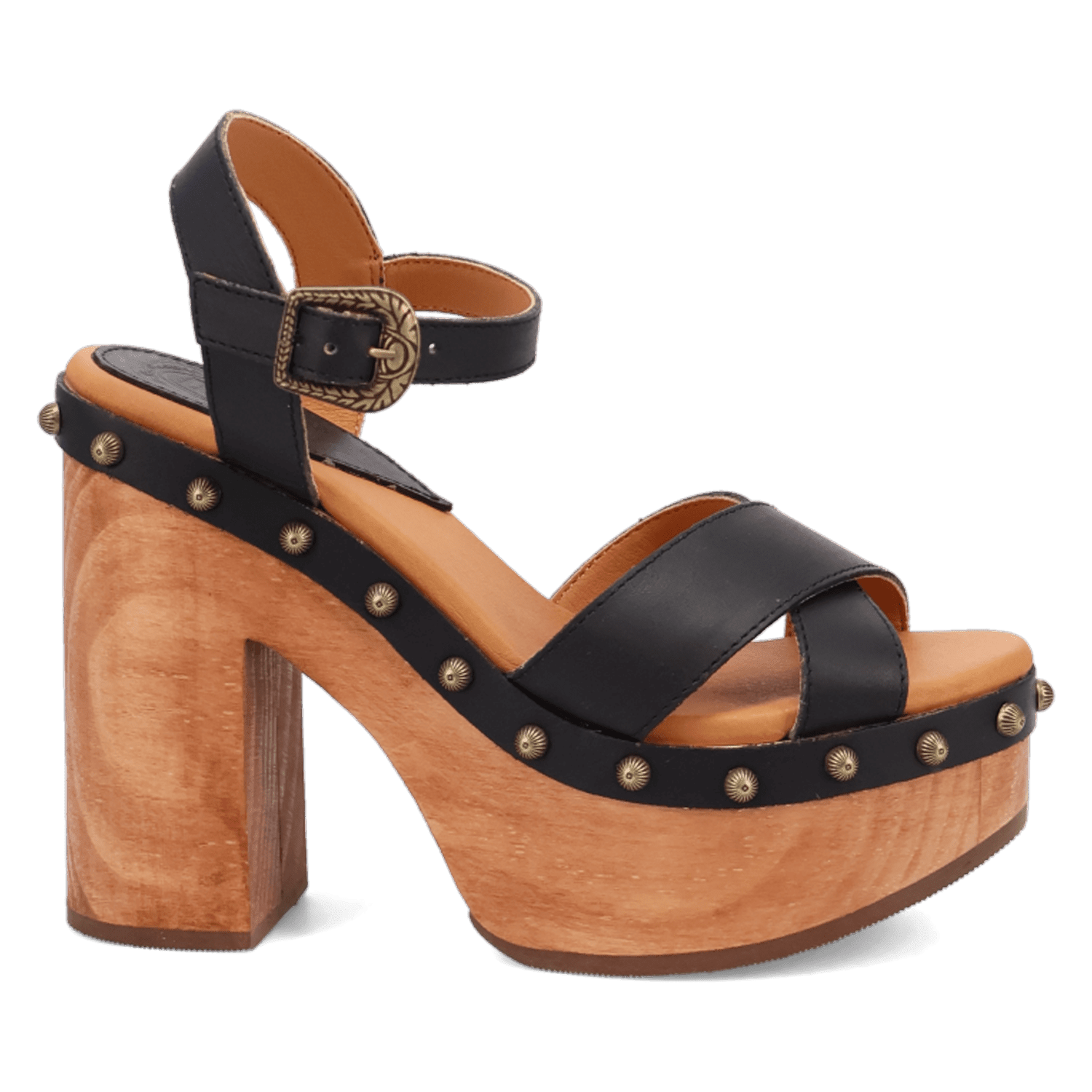 LOTUS WOODEN SANDAL – Dingo1969