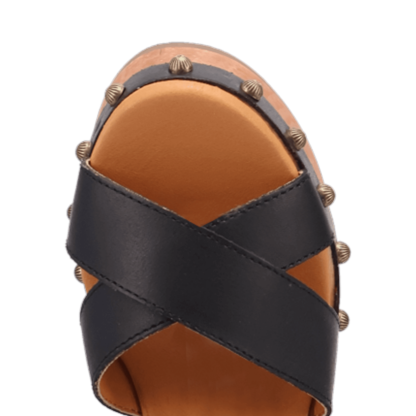 PRODUCT SHOT LOTUS WOODEN SANDAL AT TOE ANGLE