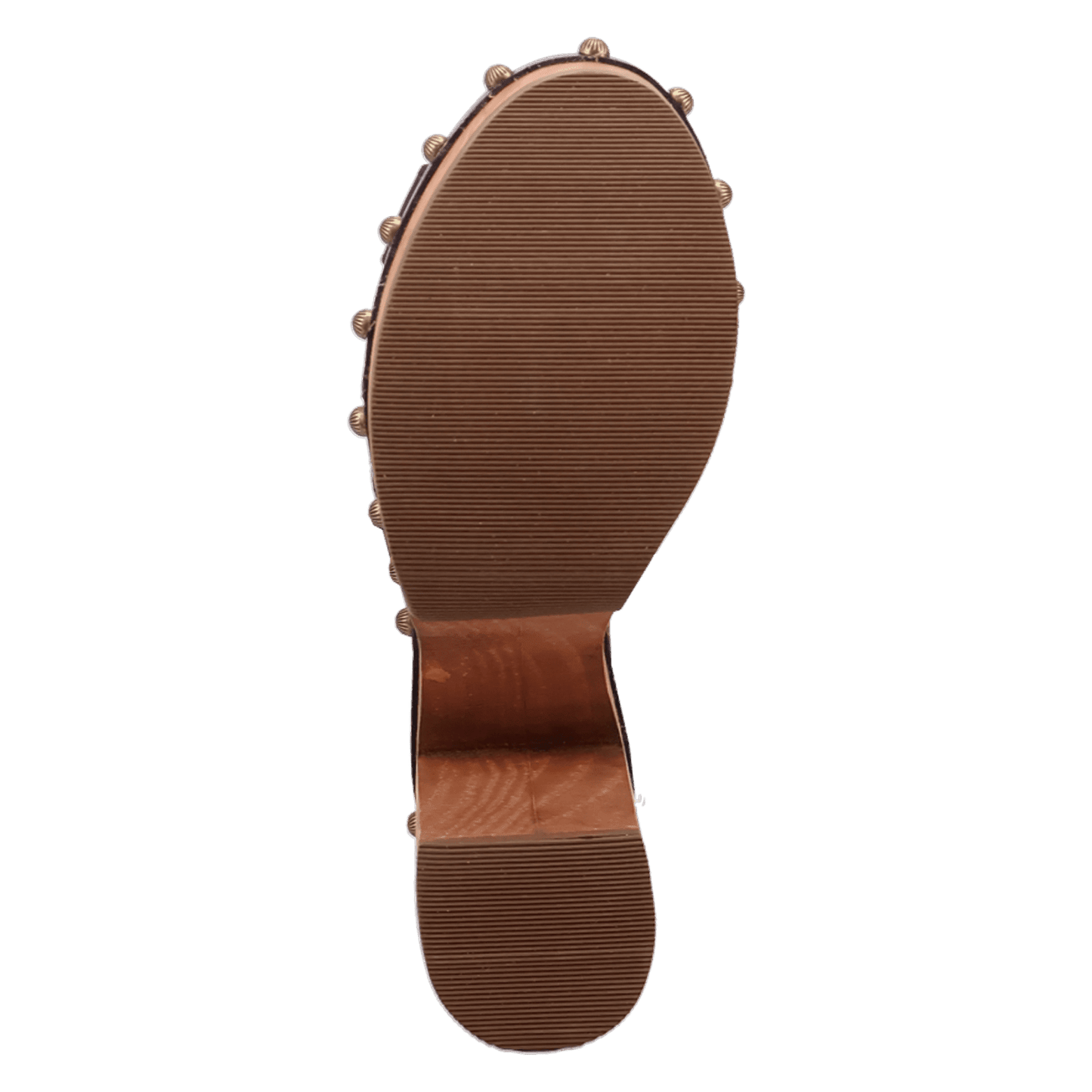 PRODUCT SHOT LOTUS WOODEN SANDAL AT OUTSOLE ANGLE