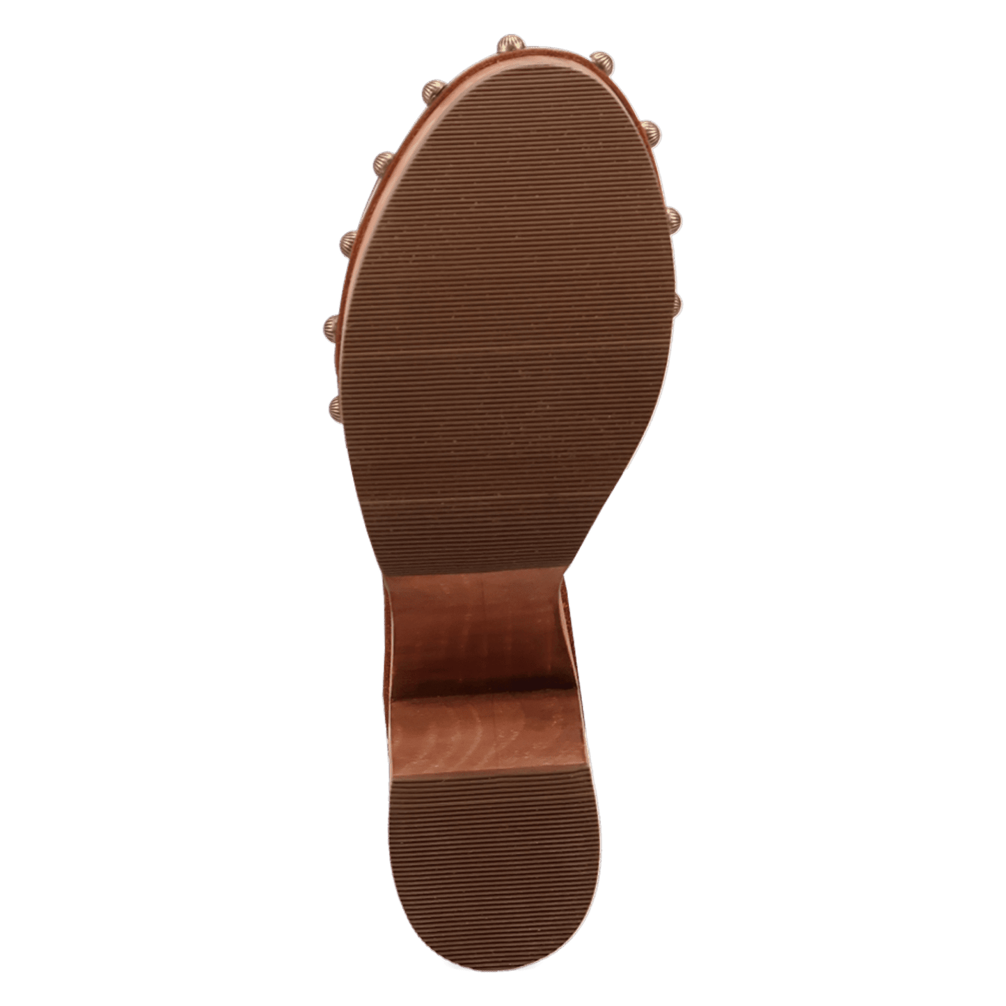 PRODUCT SHOT LOTUS WOODEN SANDAL AT OUTSOLE ANGLE