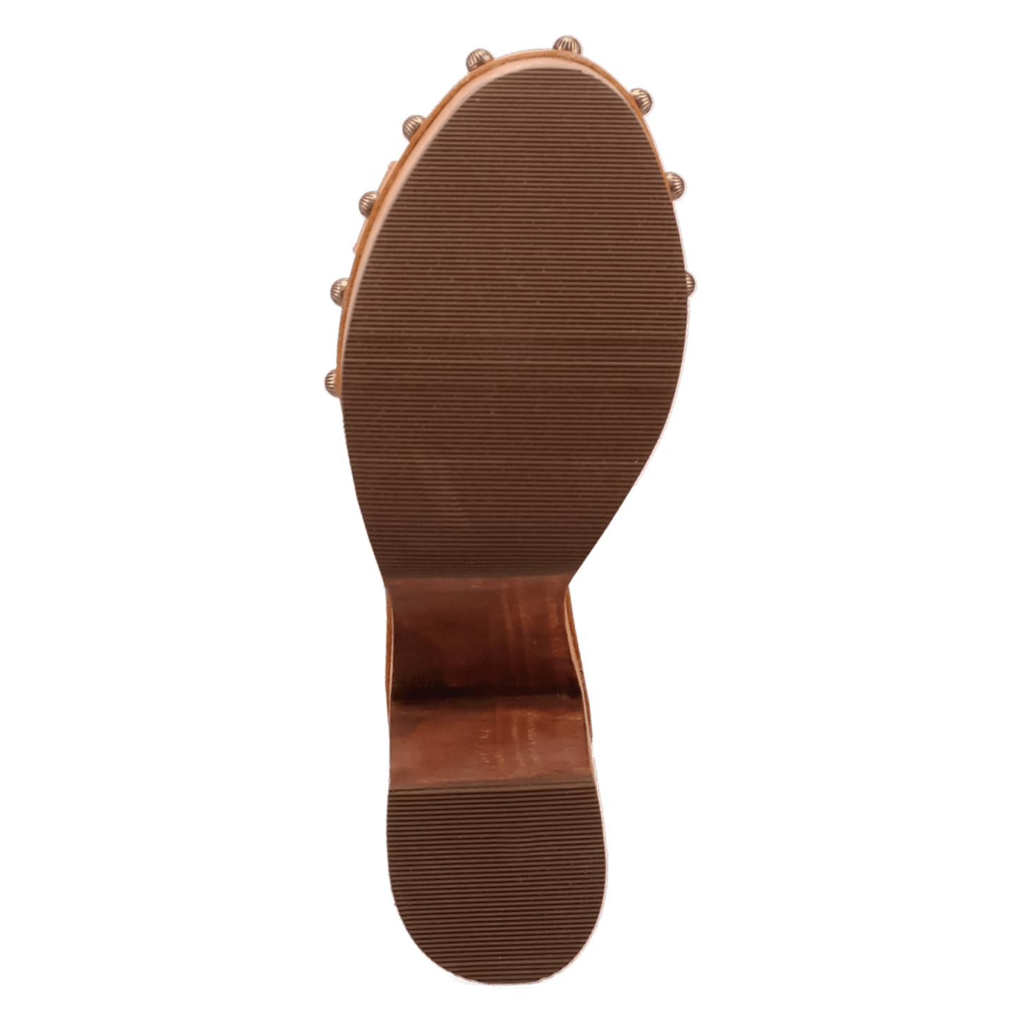 PRODUCT SHOT LOTUS WOODEN SANDAL AT OUTSOLE ANGLE