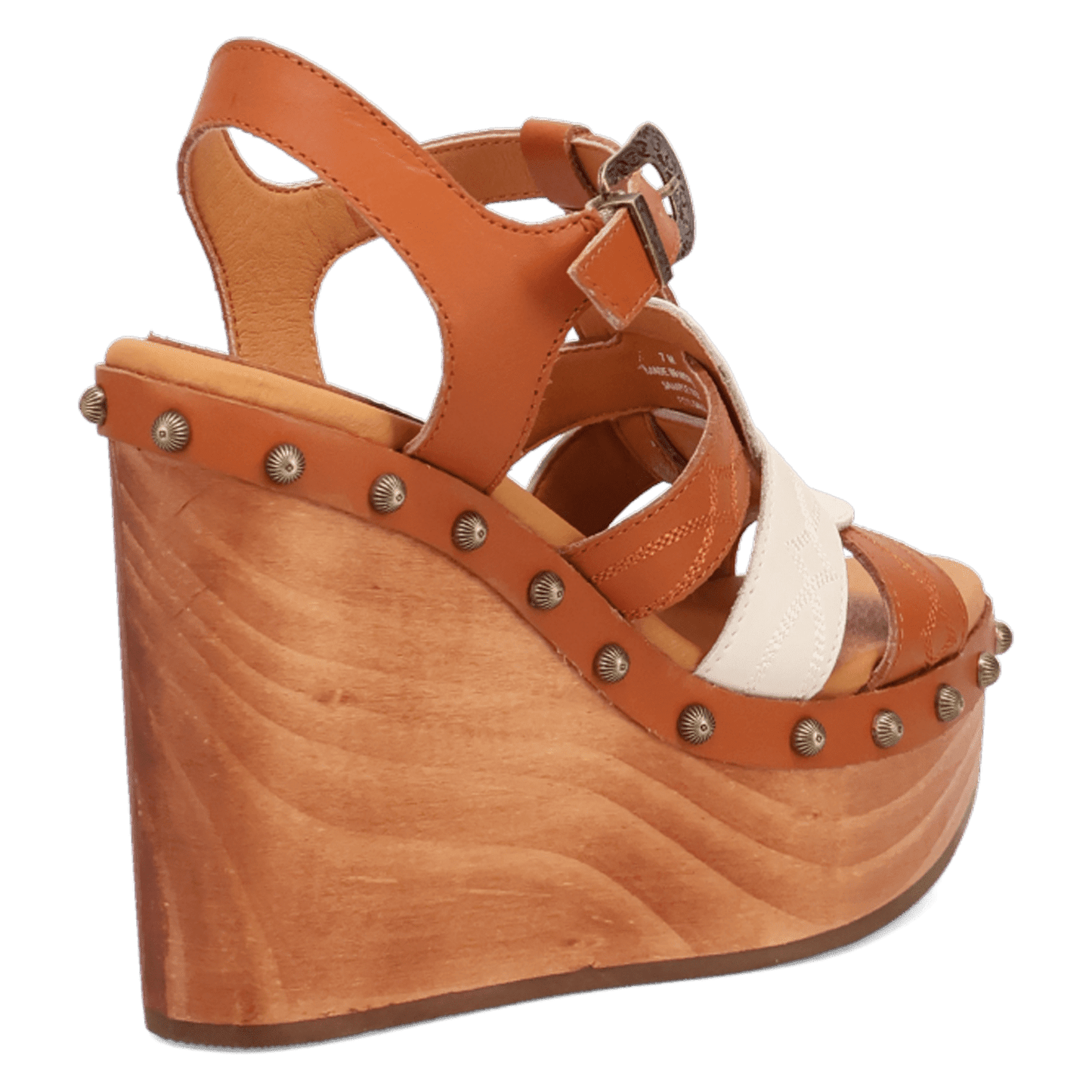 PRODUCT SHOT COSMO WOODEN SANDAL AT 315 DEGREE ANGLE