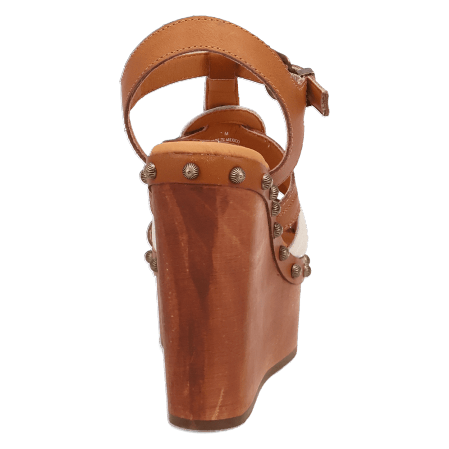 PRODUCT SHOT COSMO WOODEN SANDAL AT 180 DEGREE BACK ANGLE