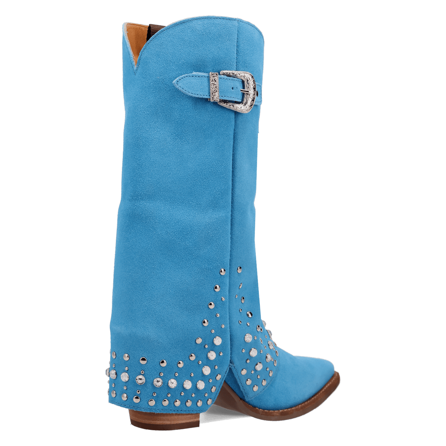 PRODUCT SHOT HOWDY HONEY SUEDE LEATHER BOOT AT 315 DEGREE ANGLE