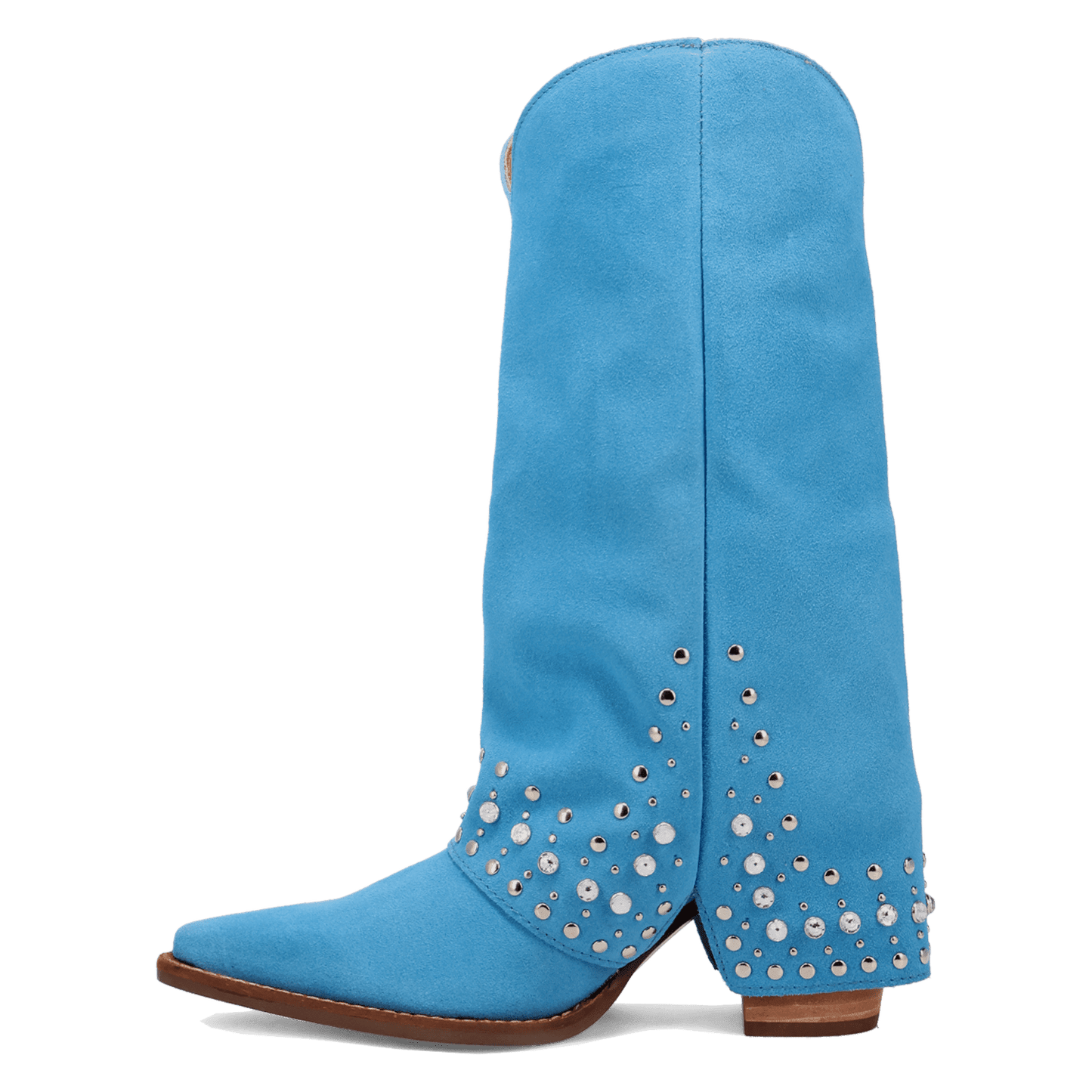 PRODUCT SHOT HOWDY HONEY SUEDE LEATHER BOOT AT 135 DEGREE OUTSIDE ANGLE