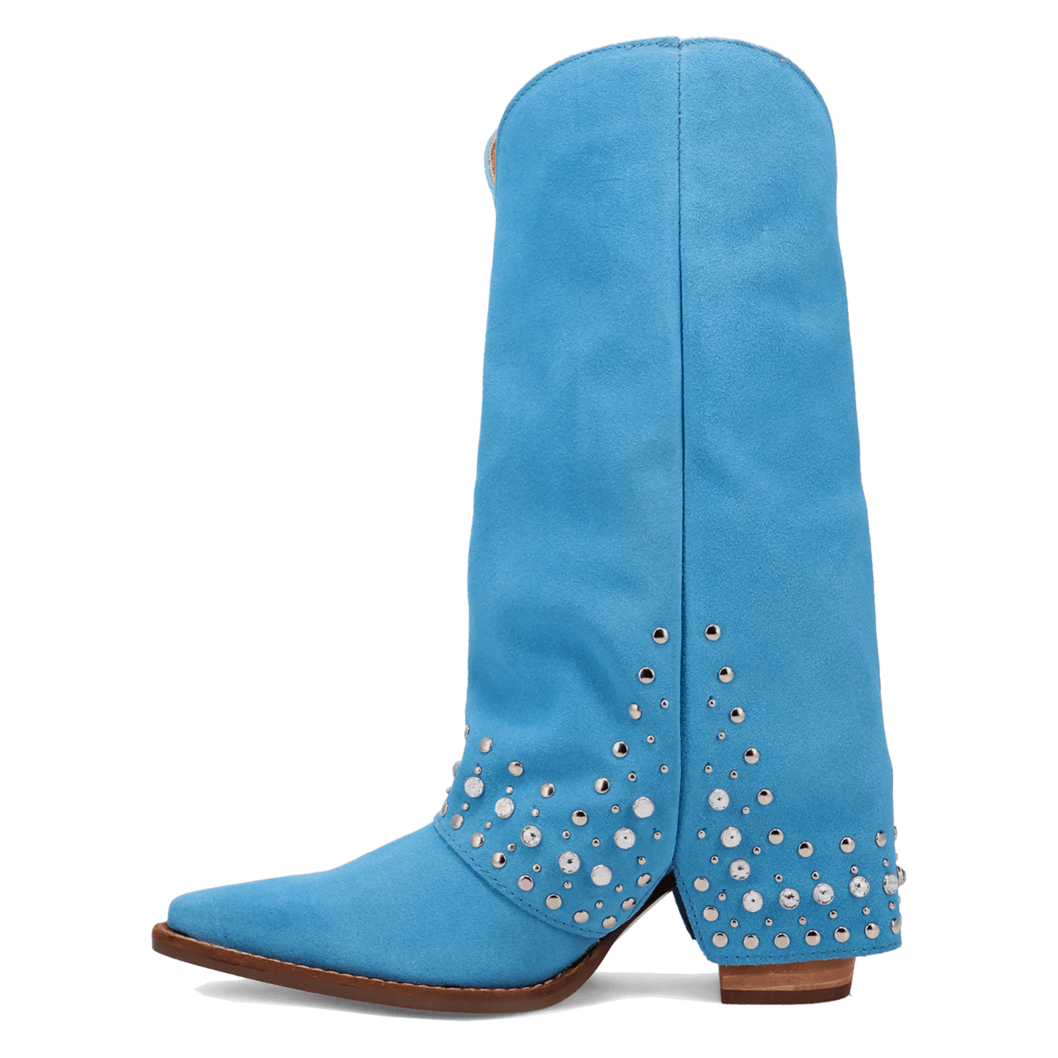 PRODUCT SHOT HOWDY HONEY SUEDE LEATHER BOOT AT 135 DEGREE OUTSIDE ANGLE