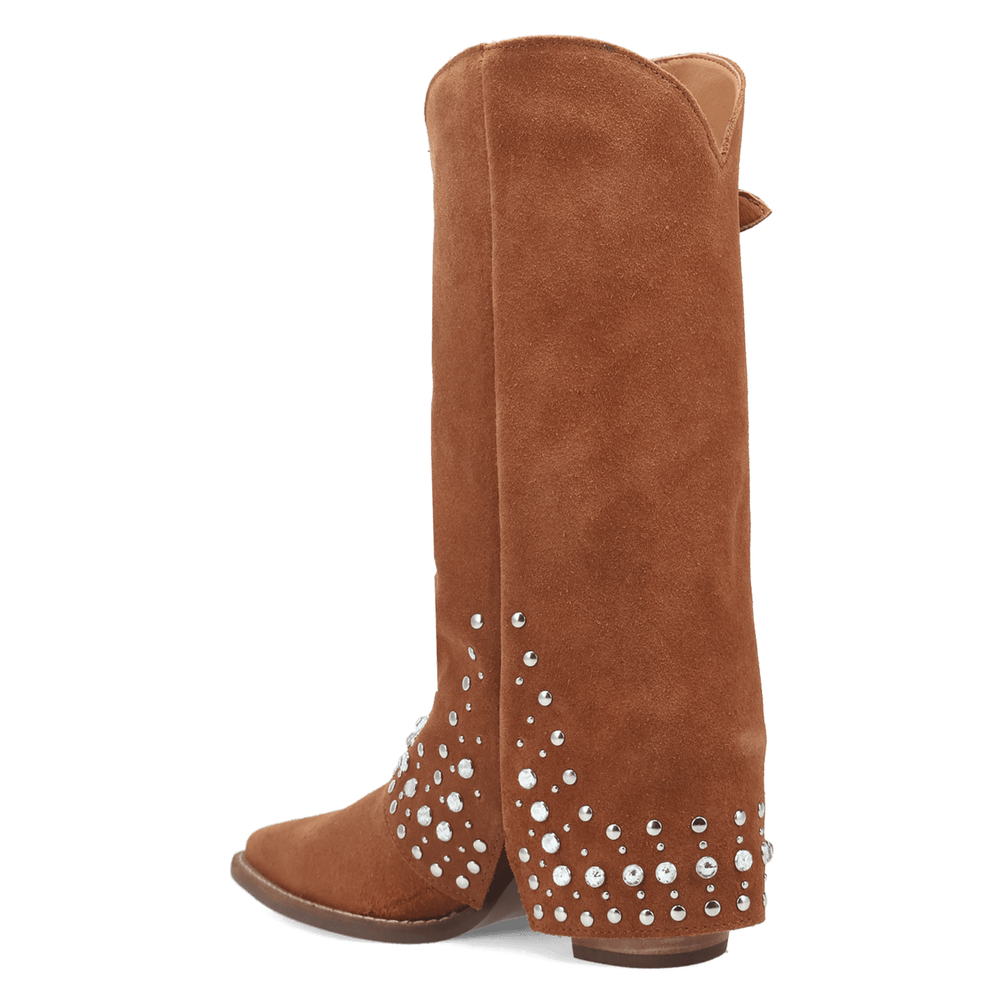 PRODUCT SHOT HOWDY HONEY SUEDE LEATHER BOOT AT 270 DEGREE ANGLE