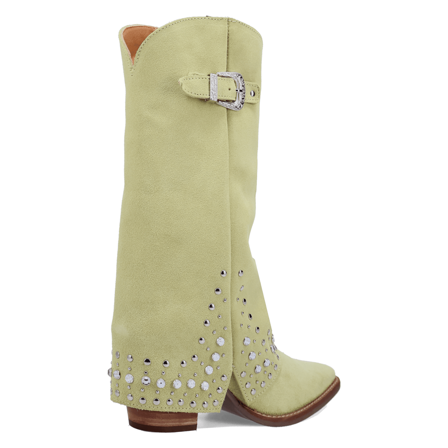 PRODUCT SHOT HOWDY HONEY SUEDE LEATHER BOOT AT 315 DEGREE ANGLE