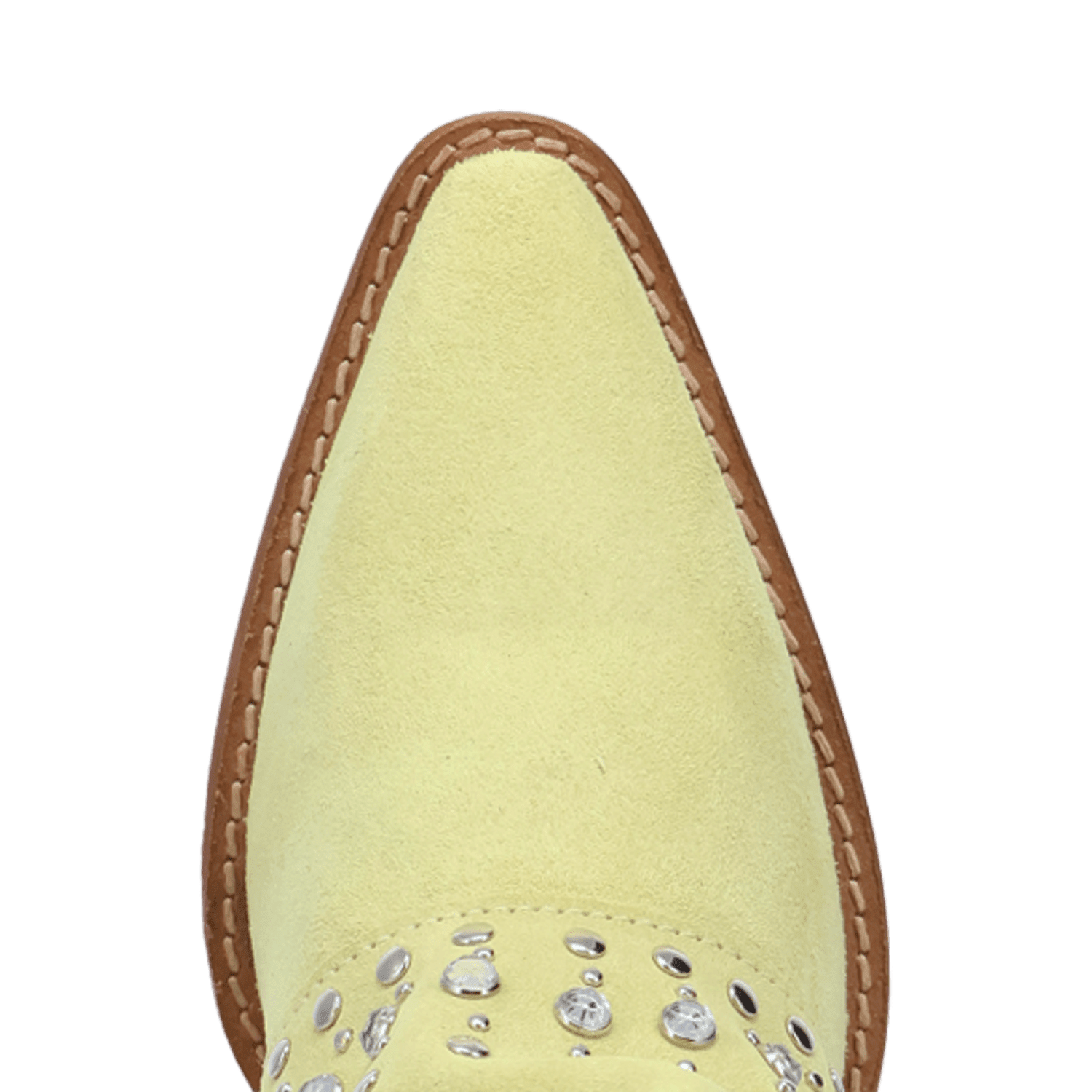 PRODUCT SHOT HOWDY HONEY SUEDE LEATHER BOOT AT TOE ANGLE