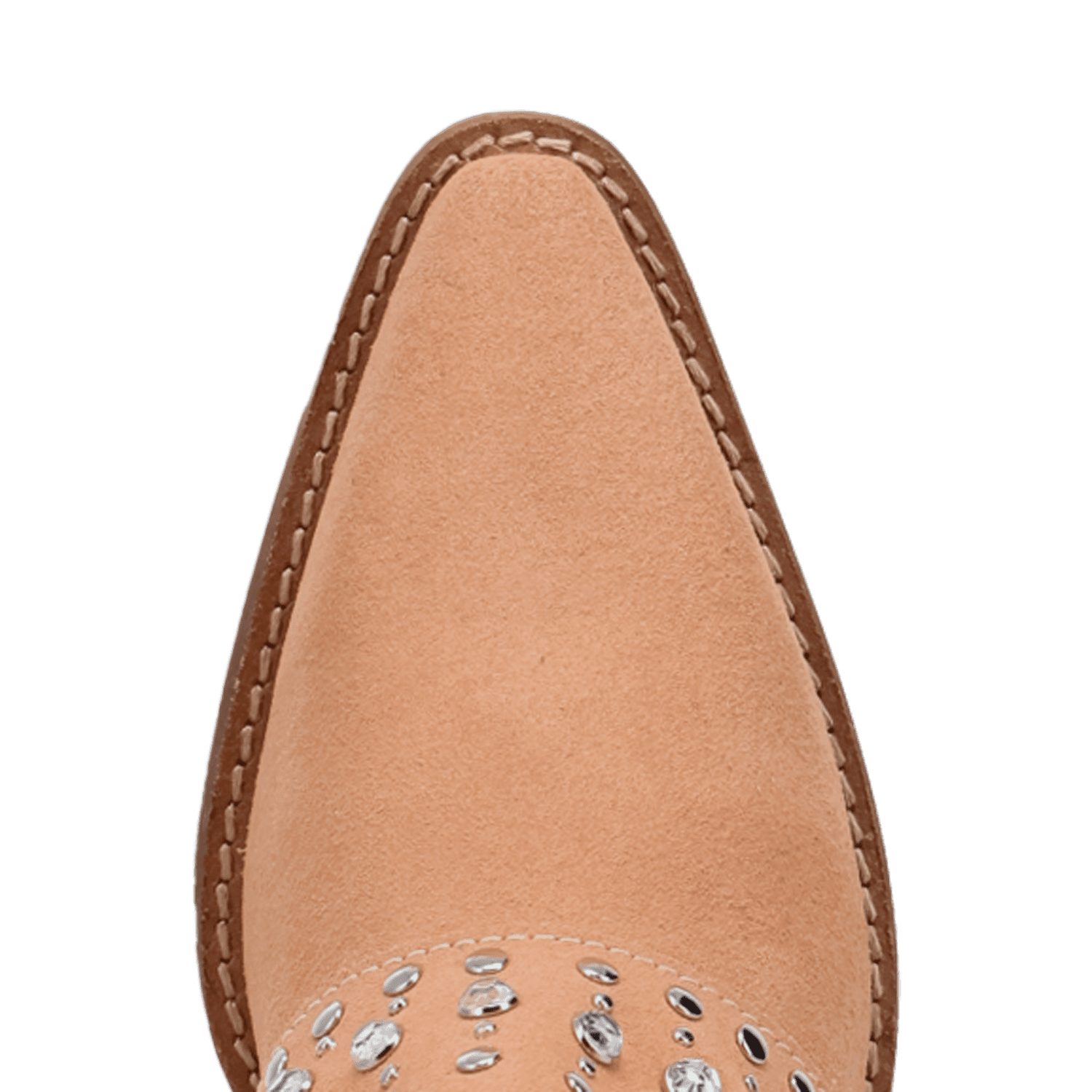 PRODUCT SHOT HOWDY HONEY SUEDE LEATHER BOOT AT TOE ANGLE