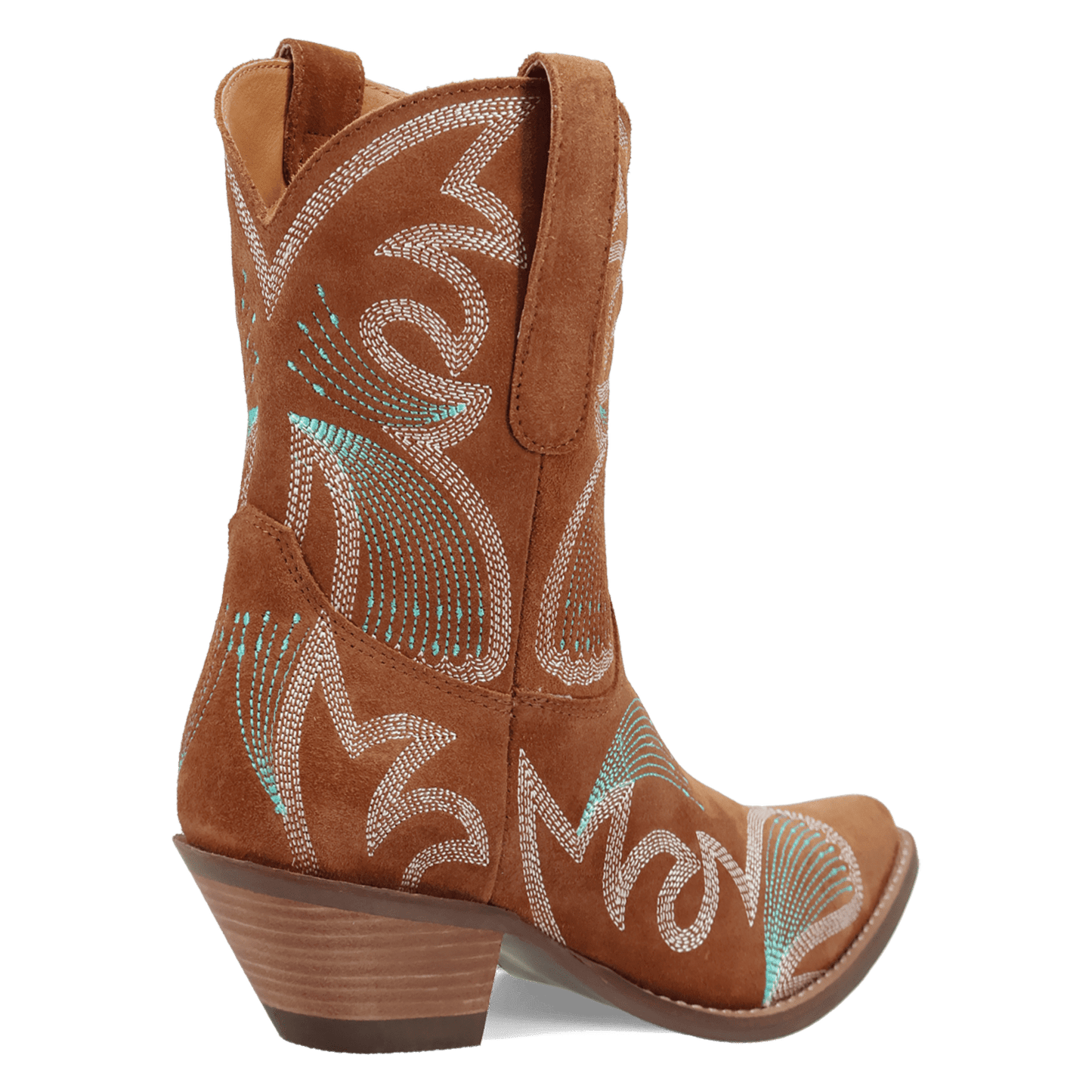 PRODUCT SHOT FLYIN' COLORS SUEDE LEATHER BOOTIE AT 315 DEGREE ANGLE