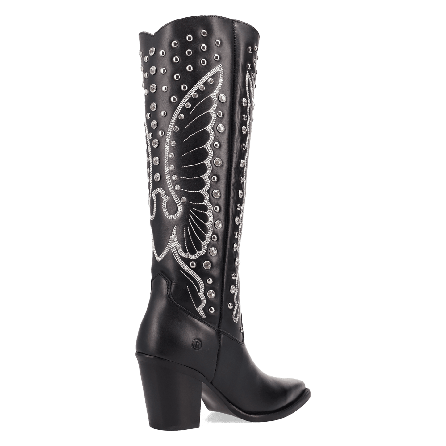 PRODUCT SHOT DIAMONDS FOREVER LEATHER BOOT AT 315 DEGREE ANGLE