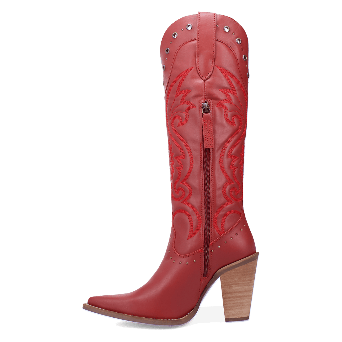 PRODUCT SHOT ROCK N' REBEL LEATHER BOOT AT 135 DEGREE OUTSIDE ANGLE