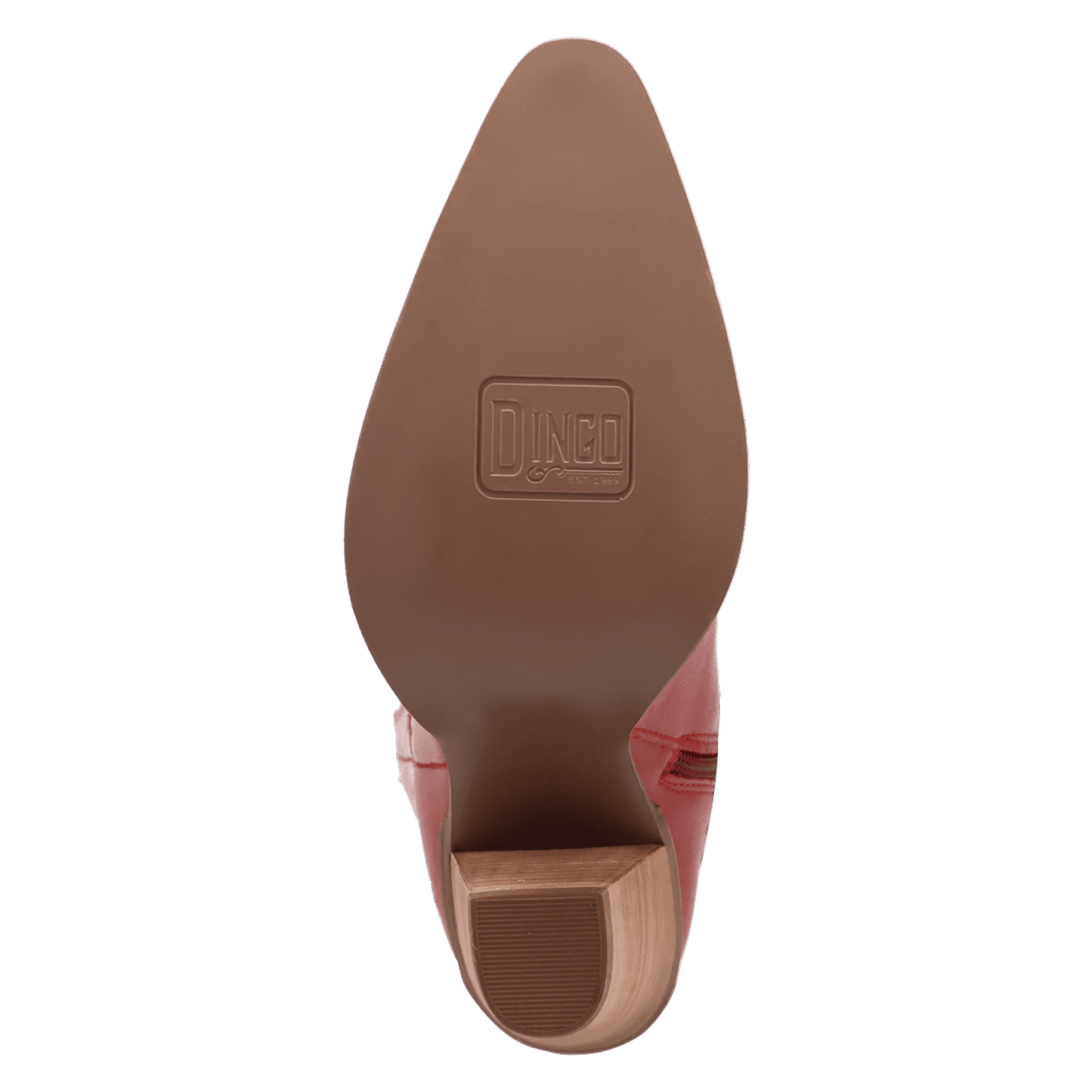 PRODUCT SHOT ROCK N' REBEL LEATHER BOOT AT OUTSOLE ANGLE