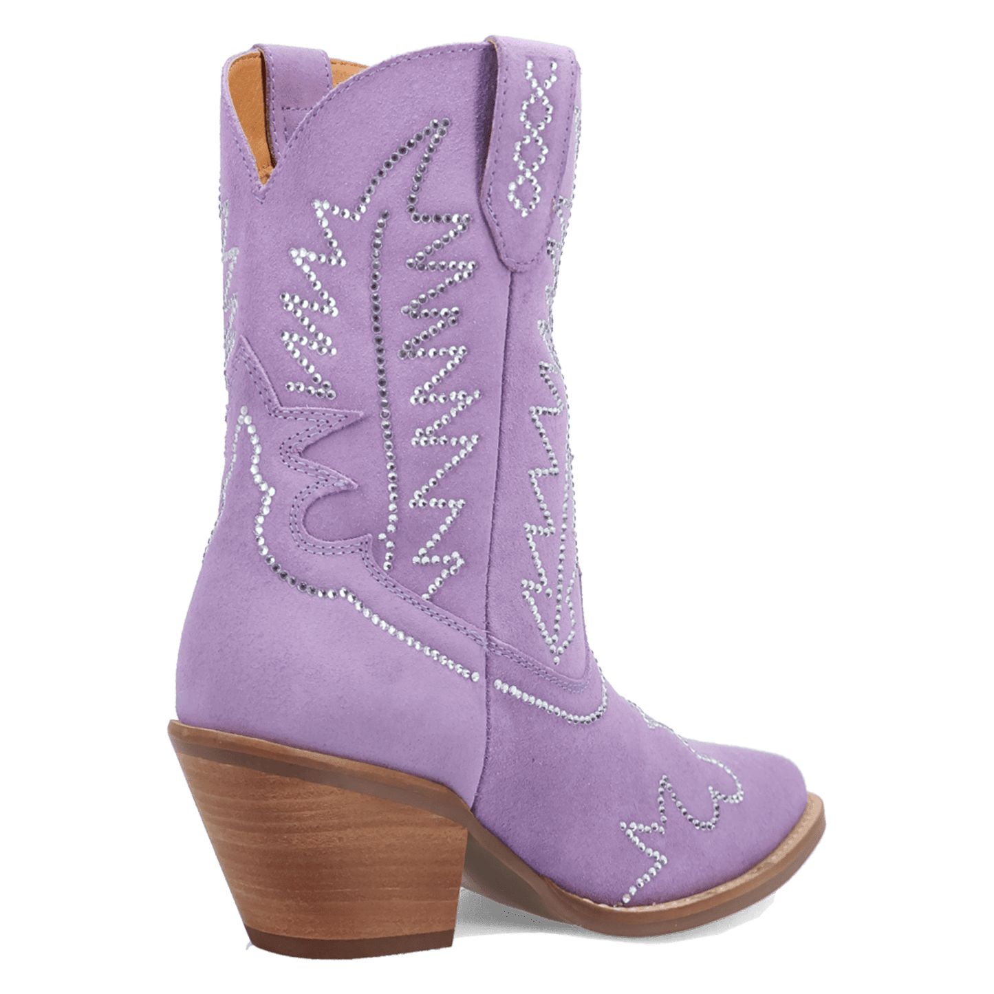 PRODUCT SHOT TINY PONY SUEDE LEATHER BOOTIE AT 315 DEGREE ANGLE