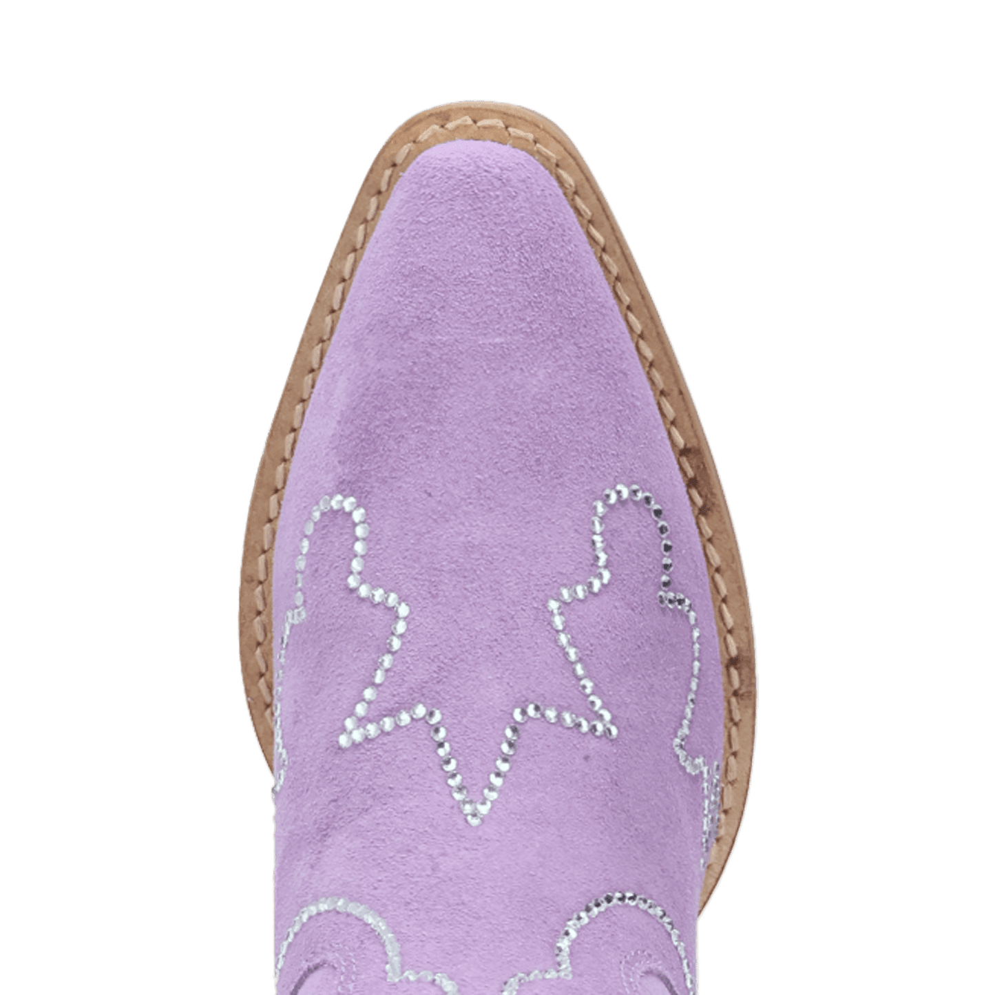 PRODUCT SHOT TINY PONY SUEDE LEATHER BOOTIE AT TOE ANGLE