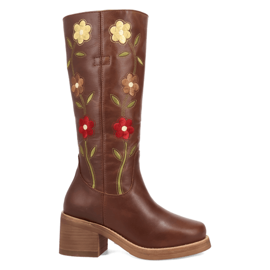 PRODUCT SHOT BLOOM LEATHER BOOT AT 90 DEGREE INSIDE ANGLE