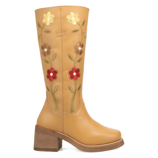 PRODUCT SHOT BLOOM LEATHER BOOT AT 90 DEGREE INSIDE ANGLE