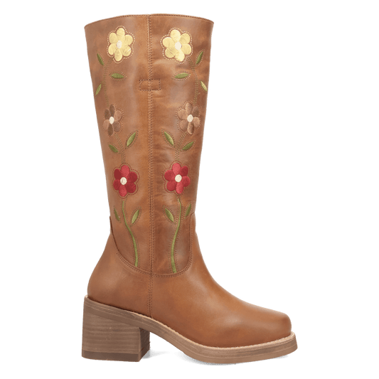 PRODUCT SHOT BLOOM LEATHER BOOT AT 90 DEGREE INSIDE ANGLE