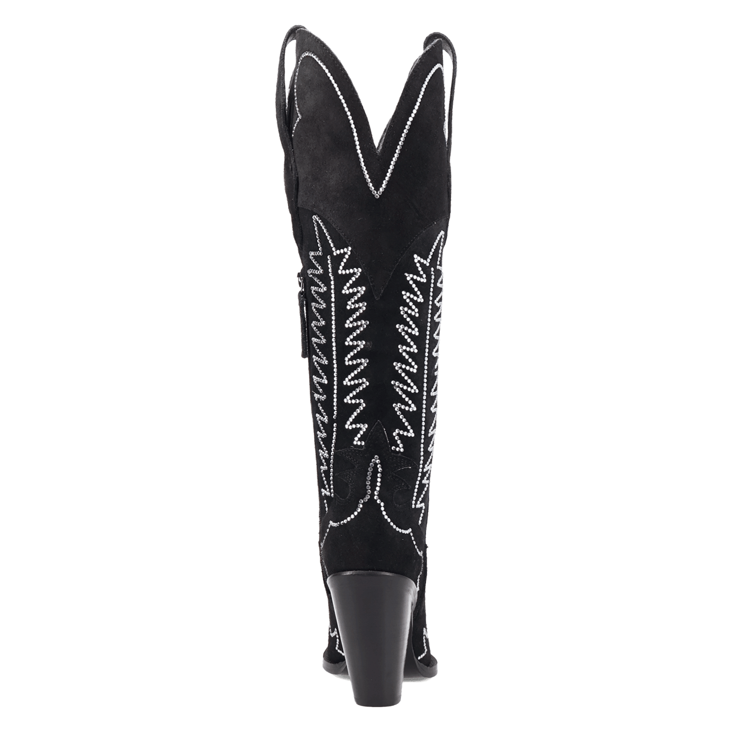 PRODUCT SHOT DOUBLE TAKE SUEDE LEATHER BOOT AT 180 DEGREE BACK ANGLE