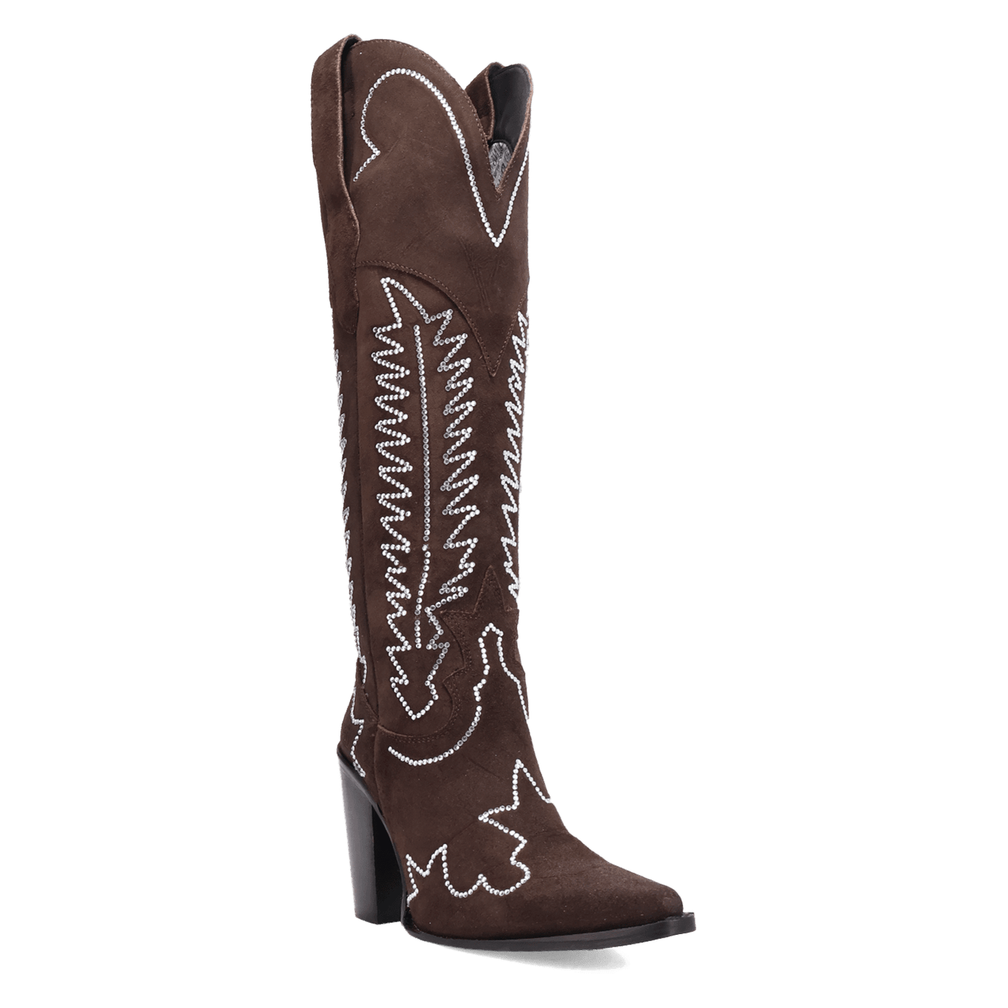 PRODUCT SHOT DOUBLE TAKE SUEDE LEATHER BOOT AT 45 DEGREE ANGLE