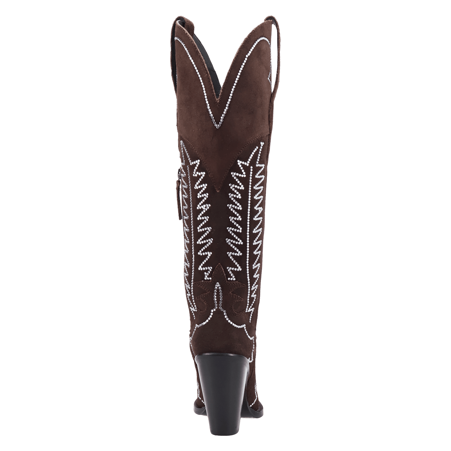 PRODUCT SHOT DOUBLE TAKE SUEDE LEATHER BOOT AT 180 DEGREE BACK ANGLE