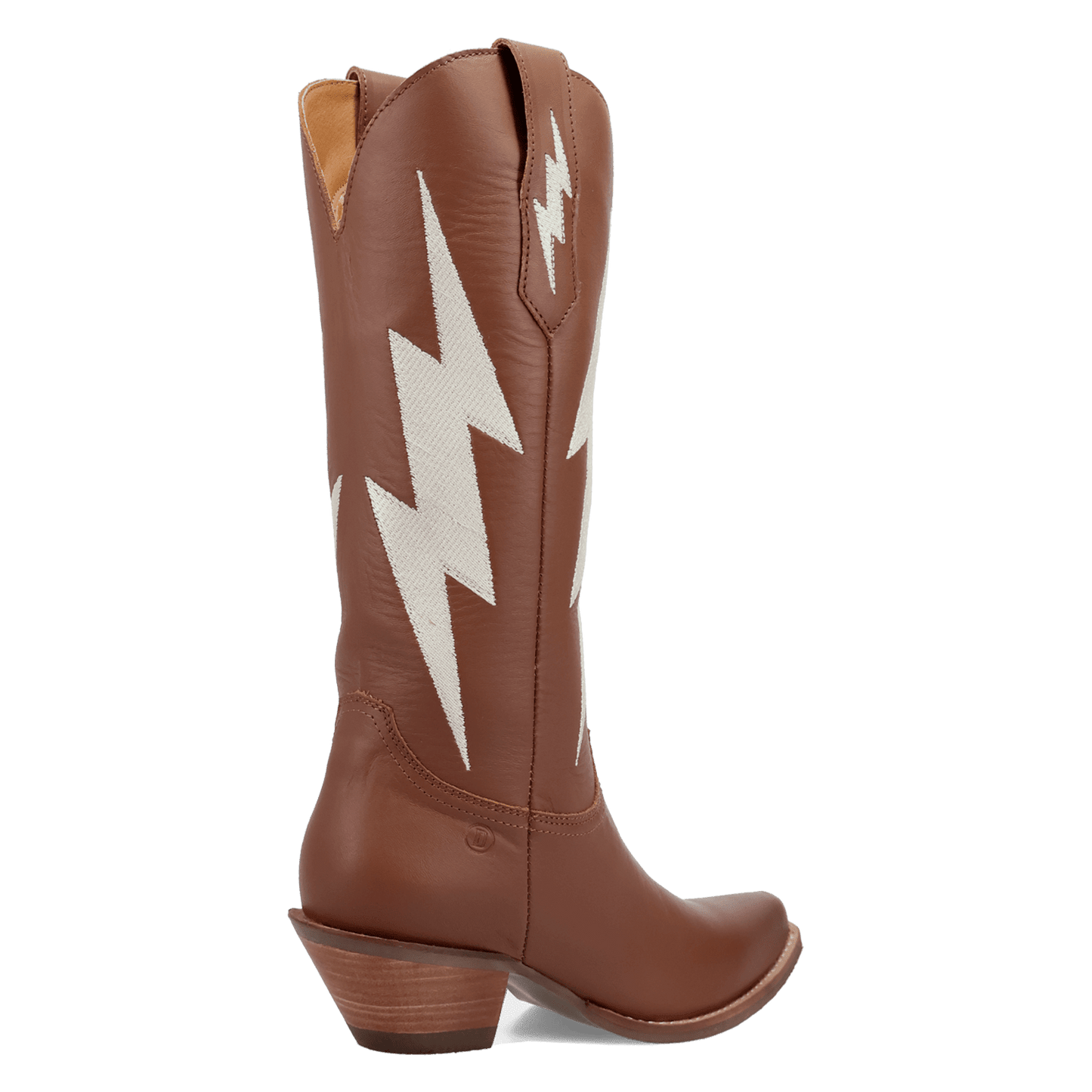 PRODUCT SHOT THUNDERBOLT LEATHER BOOT AT 315 DEGREE ANGLE